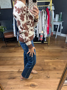 A New Leaf Crew Sweater - Oatmeal-Staccato-Anna Kaytes Boutique, Women's Fashion Boutique in Grinnell, Iowa