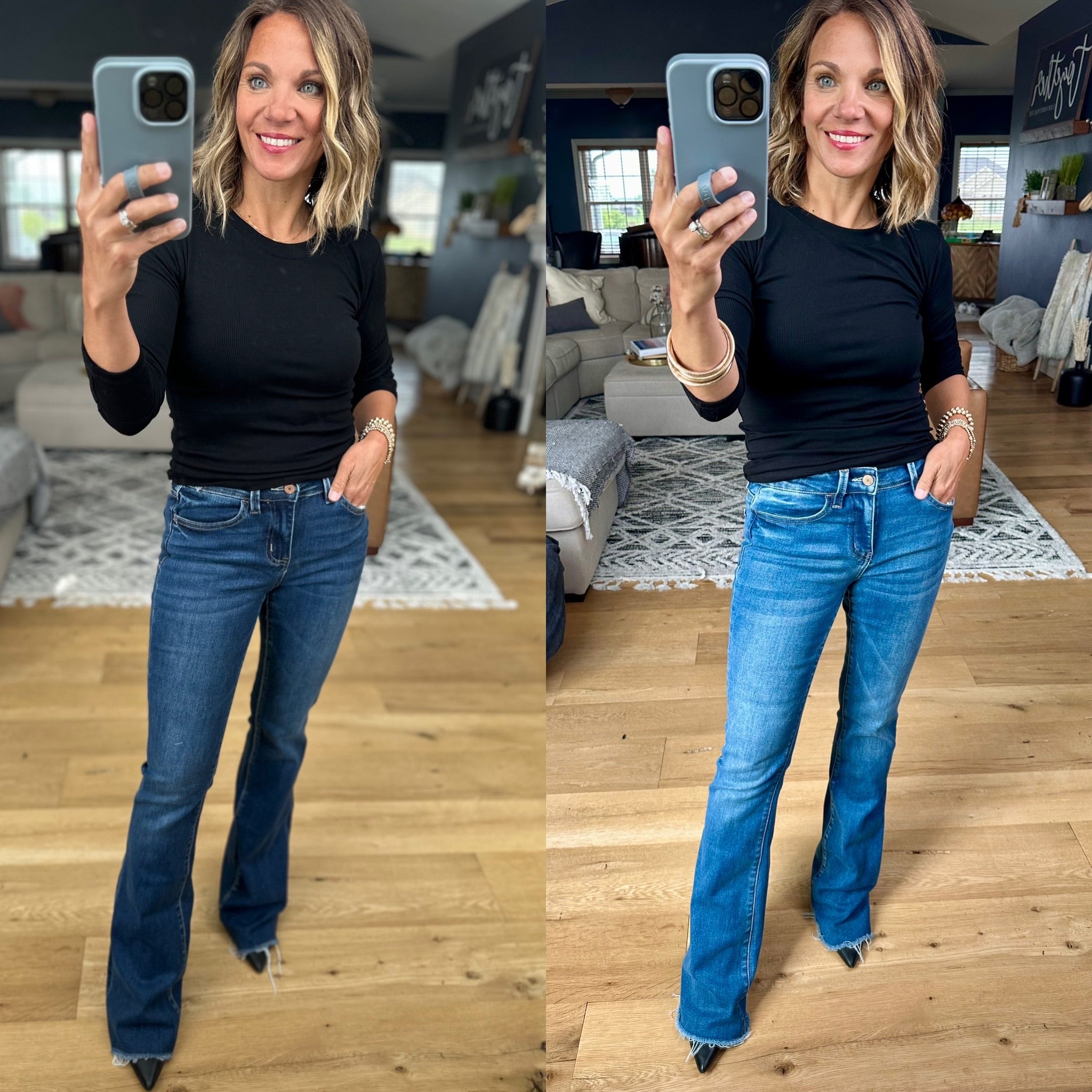 The Tara Mid-Rise Flare Denim-Vervet-Anna Kaytes Boutique, Women's Fashion Boutique in Grinnell, Iowa