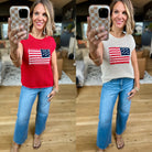 Symbol Of Honor Flag Knit Top - Multiple Options-Blu Pepper-Anna Kaytes Boutique, Women's Fashion Boutique in Grinnell, Iowa