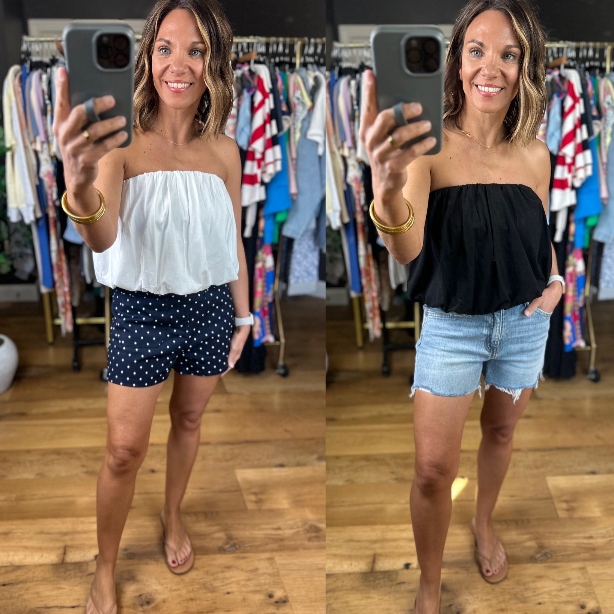 New Beginnings Strapless Top-Sleeveless-Wishlist-Anna Kaytes Boutique, Women's Fashion Boutique in Grinnell, Iowa