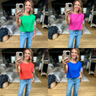 In The Right Place Drop-Shoulder Top-Les Amis-Anna Kaytes Boutique, Women's Fashion Boutique in Grinnell, Iowa