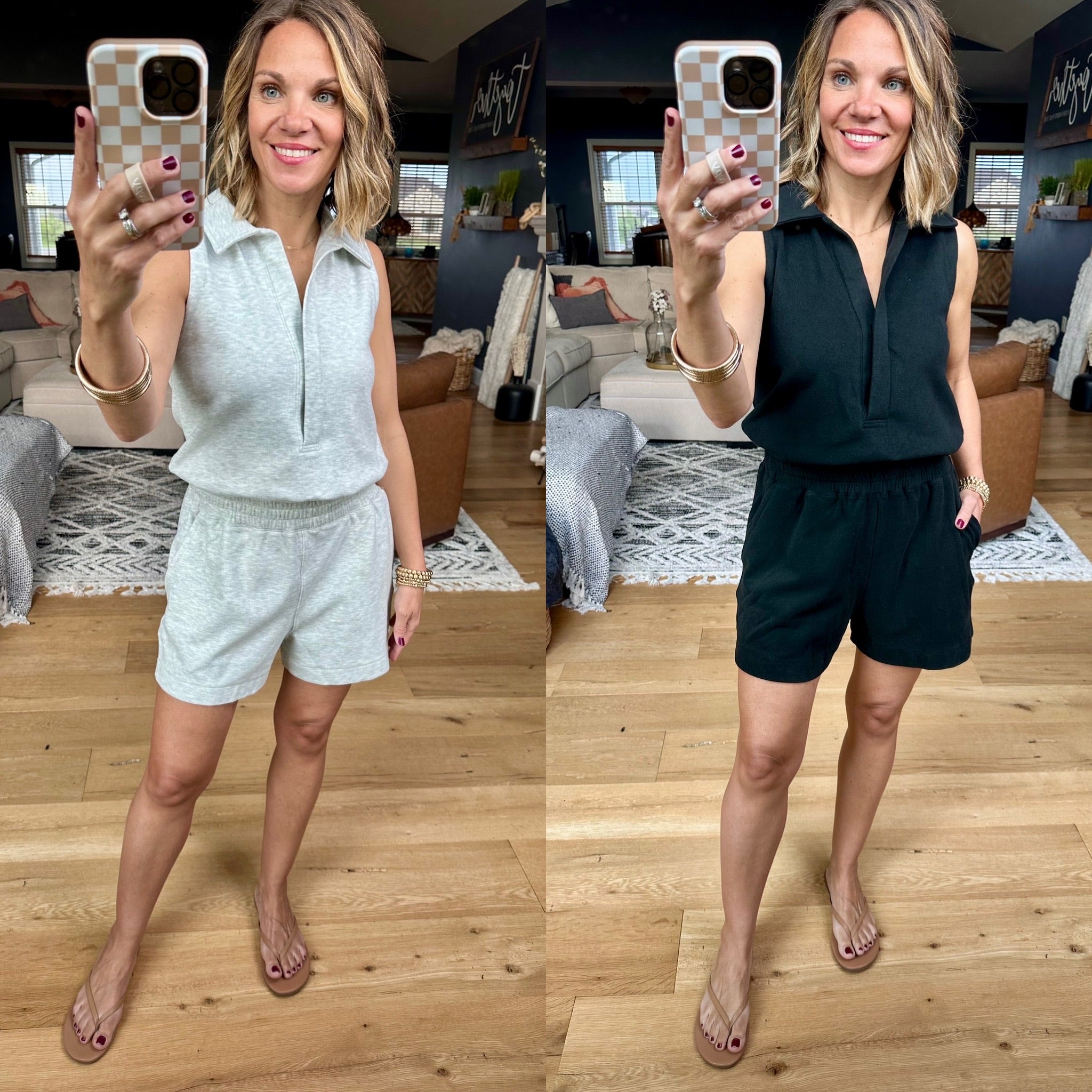 **Going Above Collar Romper - Multiple Options-Wishlist-Anna Kaytes Boutique, Women's Fashion Boutique in Grinnell, Iowa