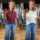 All Things Considered Crochet Top-Short Sleeves-Vine & Love-Anna Kaytes Boutique, Women's Fashion Boutique in Grinnell, Iowa