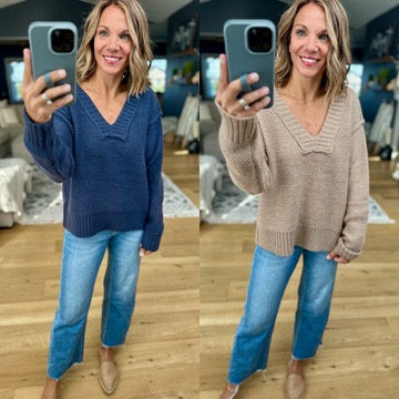 Holding On V-Neck Sweater-Sweaters-Wishlist-Anna Kaytes Boutique, Women's Fashion Boutique in Grinnell, Iowa