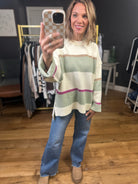 One Thing Right Striped Crew Sweater - Multiple Options-Wishlist-Anna Kaytes Boutique, Women's Fashion Boutique in Grinnell, Iowa