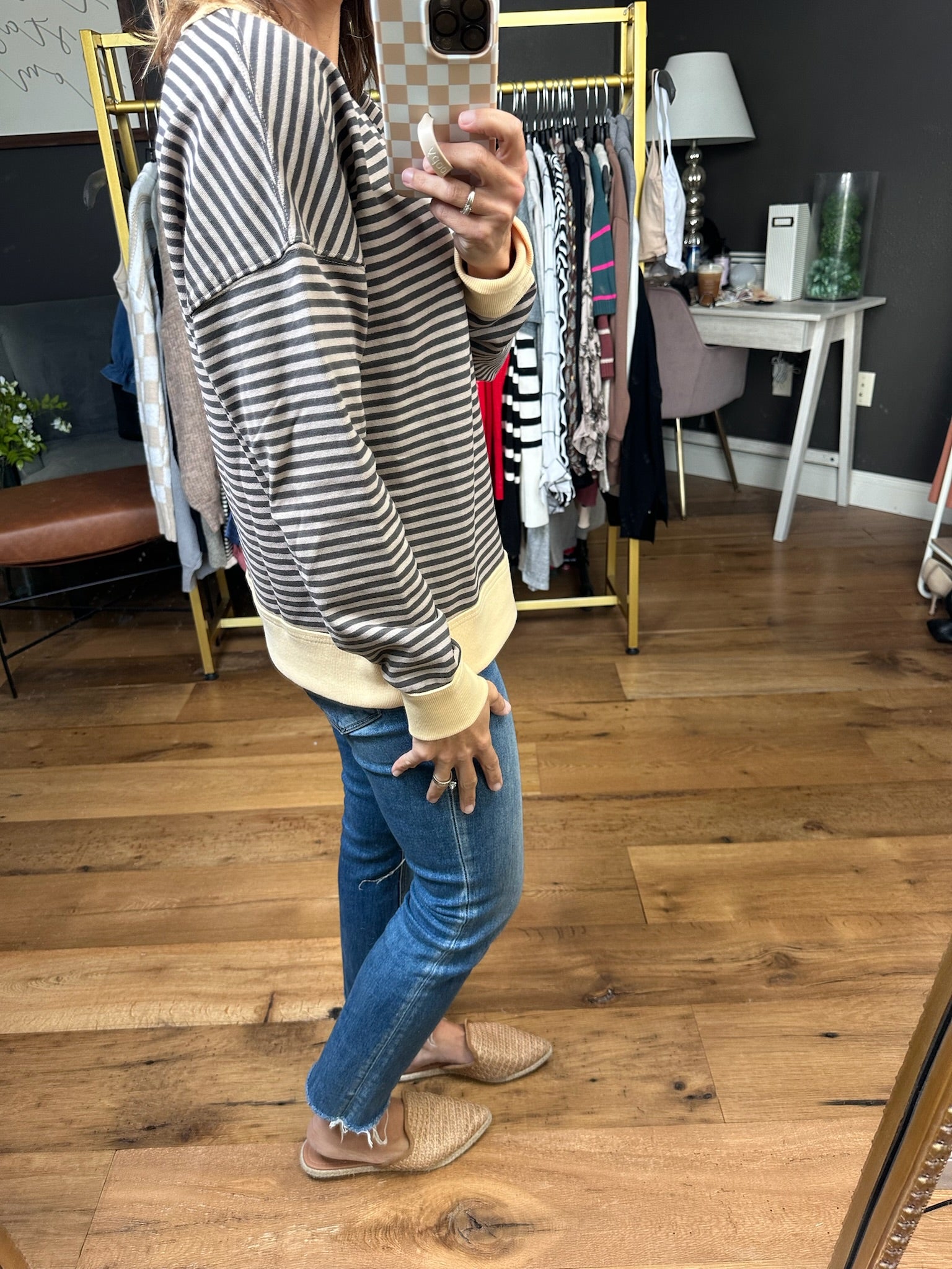 All Day Comfort Striped Crew - Multiple Options-Staccato-Anna Kaytes Boutique, Women's Fashion Boutique in Grinnell, Iowa