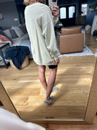 USA Oversized Crew - Natural-Tres Bien-Anna Kaytes Boutique, Women's Fashion Boutique in Grinnell, Iowa