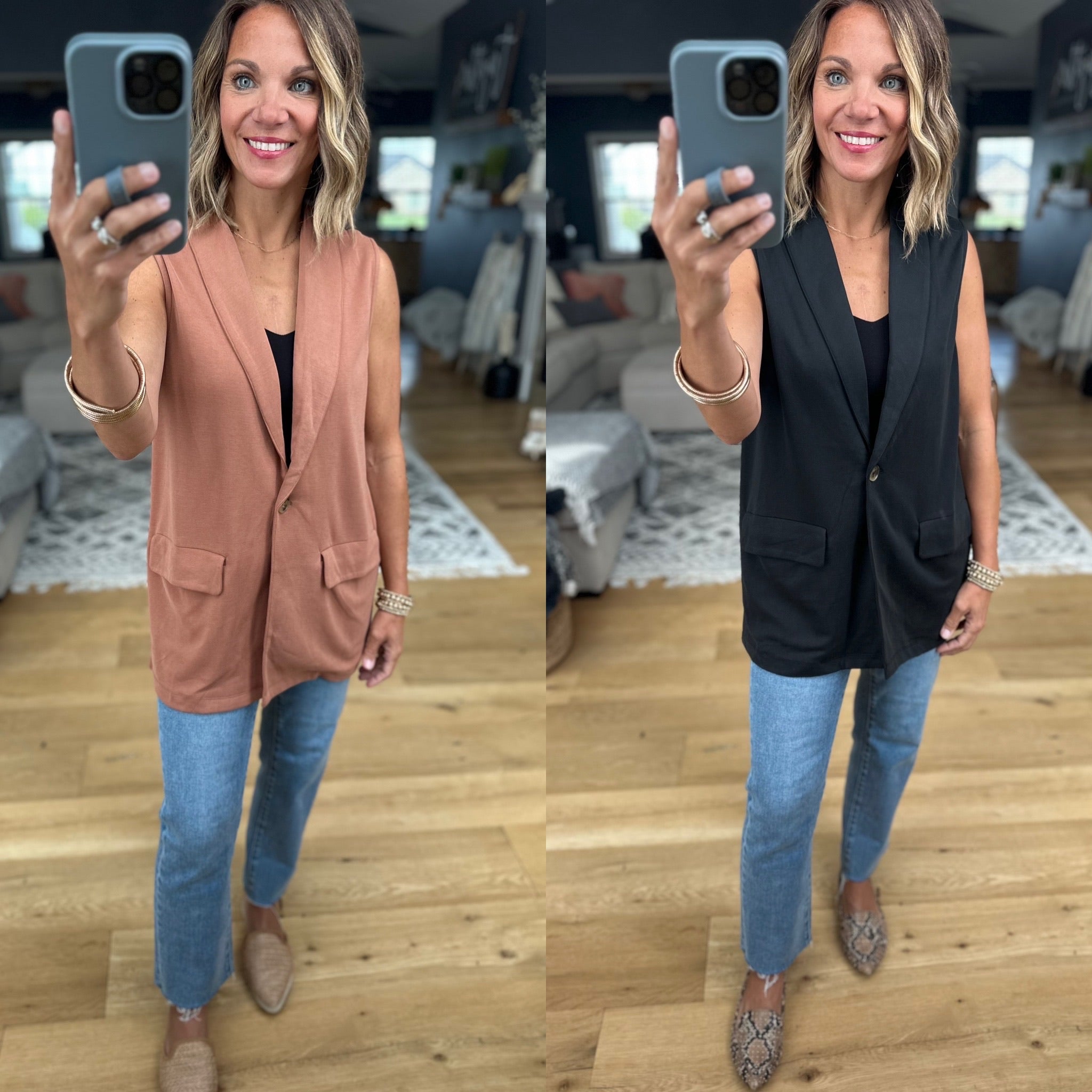 **Stop & Stare Button Vest-Doe & Rae-Anna Kaytes Boutique, Women's Fashion Boutique in Grinnell, Iowa