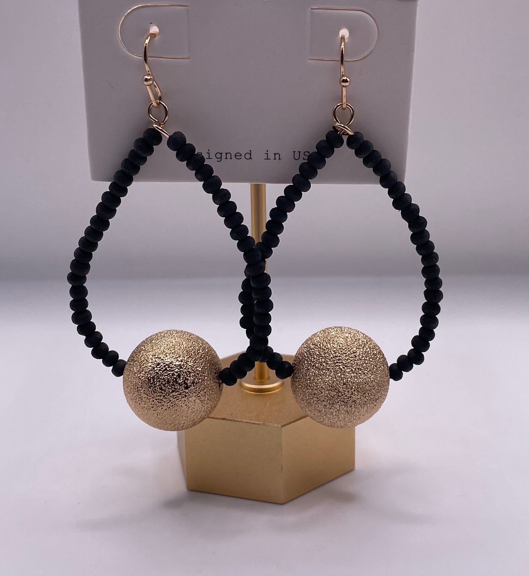 Jazzy Beaded Earring-Earrings-Anna Kaytes Boutique-Anna Kaytes Boutique, Women's Fashion Boutique in Grinnell, Iowa
