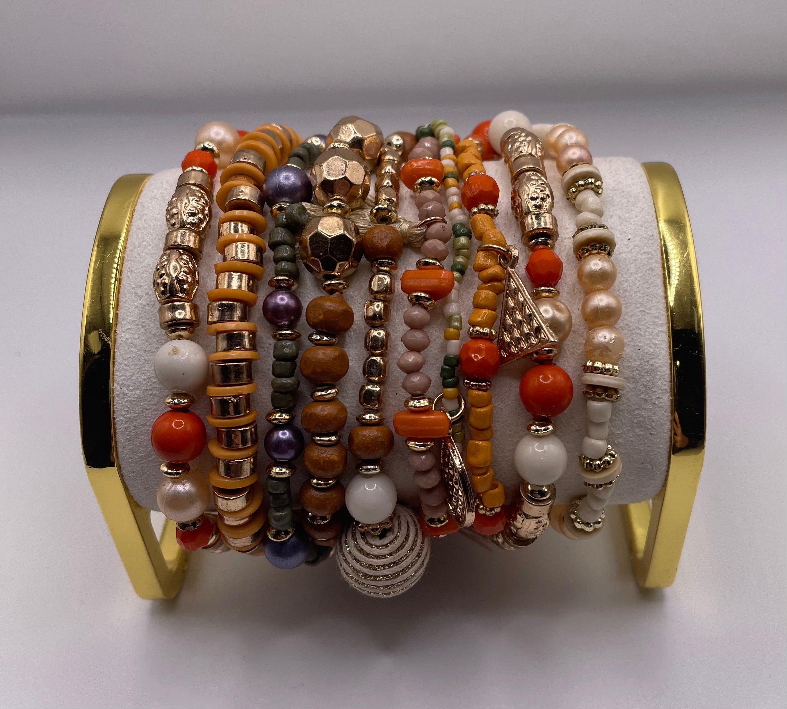 Neutral Charms Bracelet Stack-Bracelets-Anna Kaytes Boutique-Anna Kaytes Boutique, Women's Fashion Boutique in Grinnell, Iowa