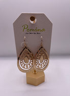 Layered Teardrop Earring- Matte Gold-Earrings-Anna Kaytes Boutique-Anna Kaytes Boutique, Women's Fashion Boutique in Grinnell, Iowa
