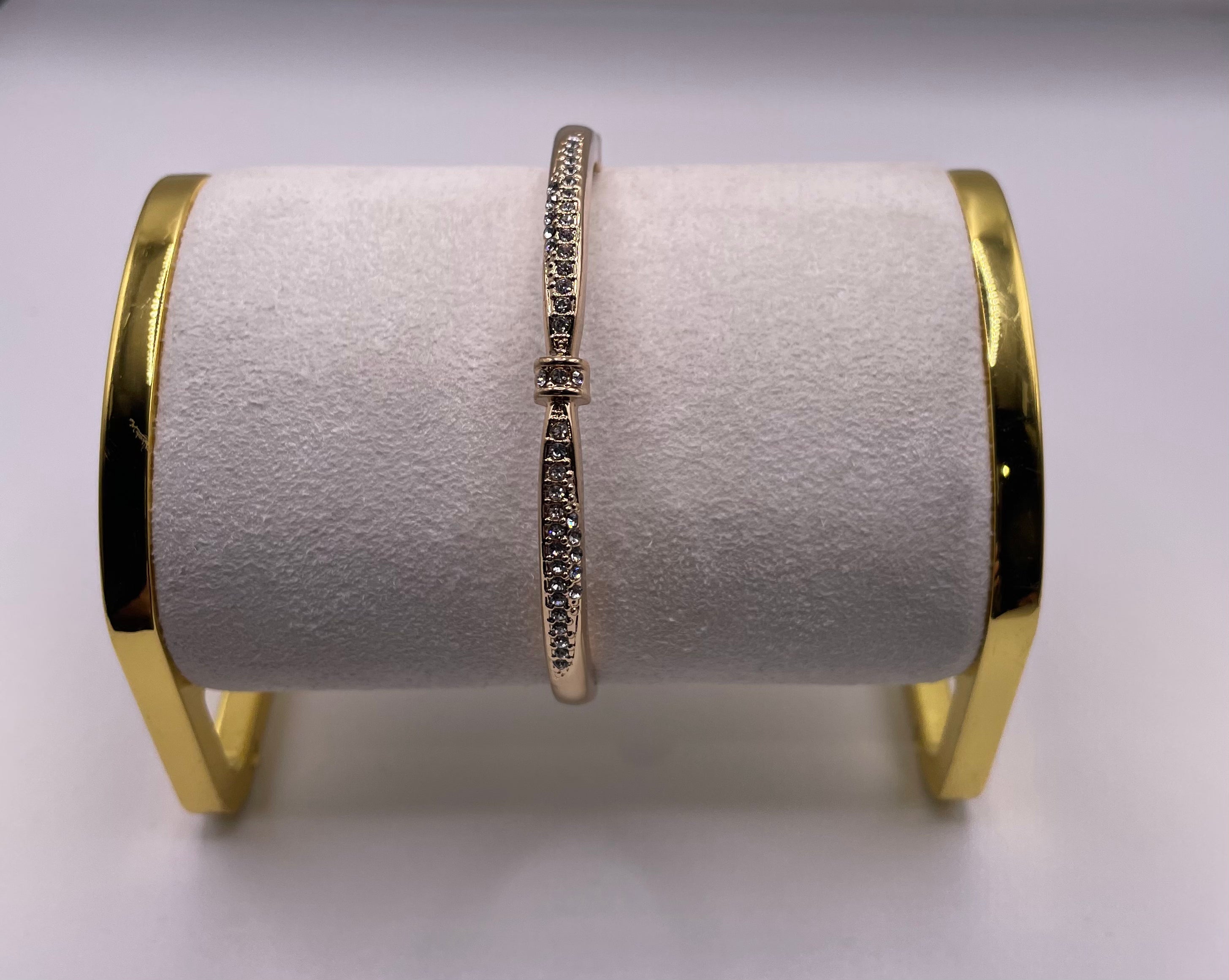 Kate Hinged Bracelet- Gold-Bracelets-Anna Kaytes Boutique-Anna Kaytes Boutique, Women's Fashion Boutique in Grinnell, Iowa