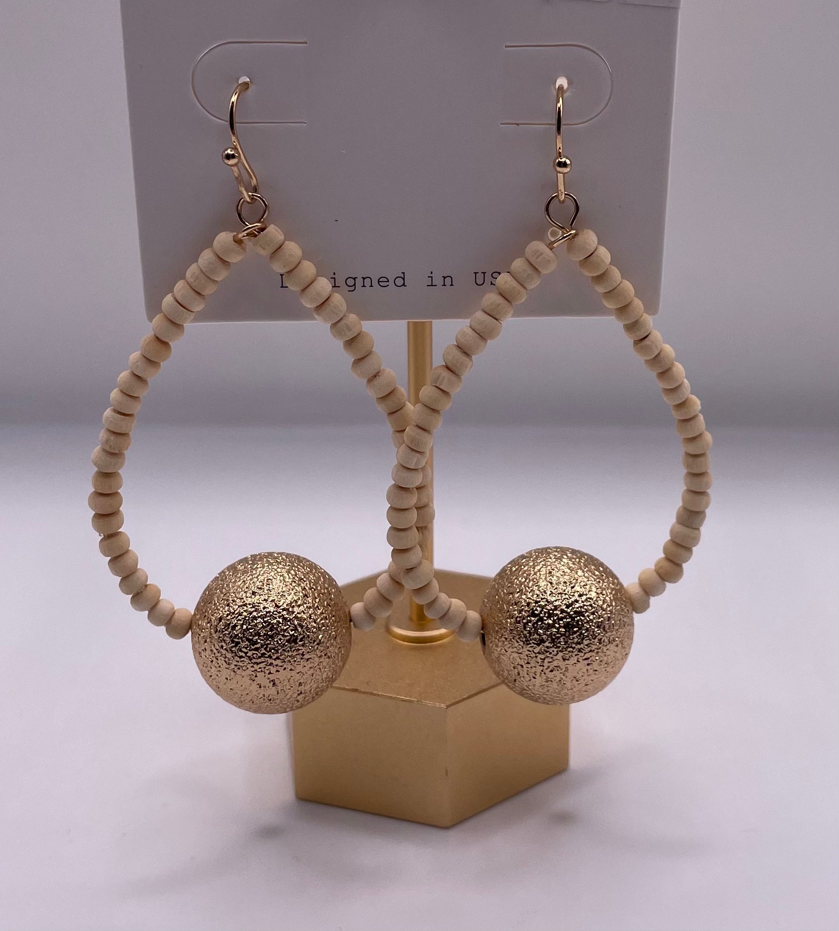 Jazzy Beaded Earring-Earrings-Anna Kaytes Boutique-Anna Kaytes Boutique, Women's Fashion Boutique in Grinnell, Iowa