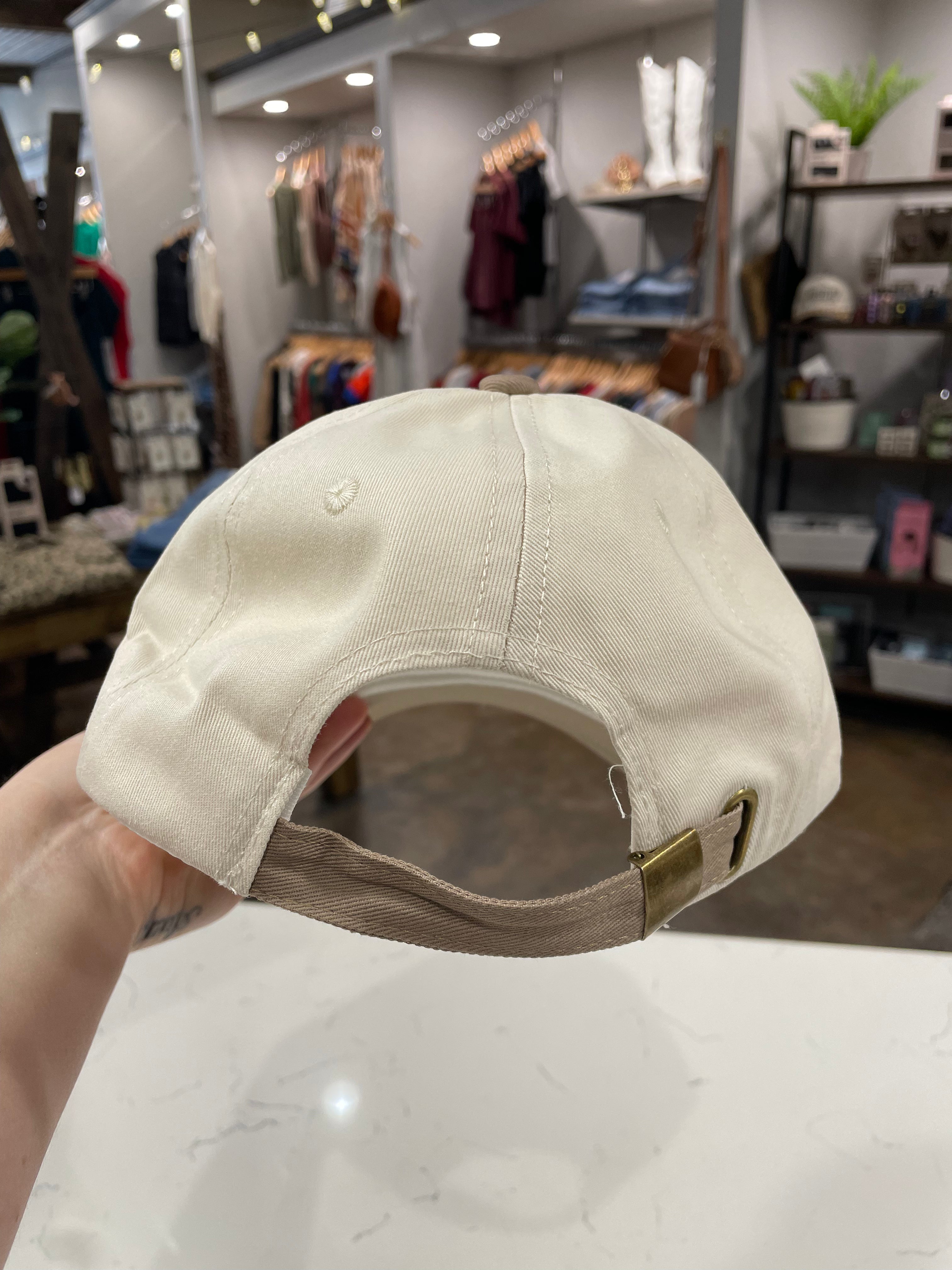 Husband's Tab Baseball Cap-Hats-Zenana-Anna Kaytes Boutique, Women's Fashion Boutique in Grinnell, Iowa