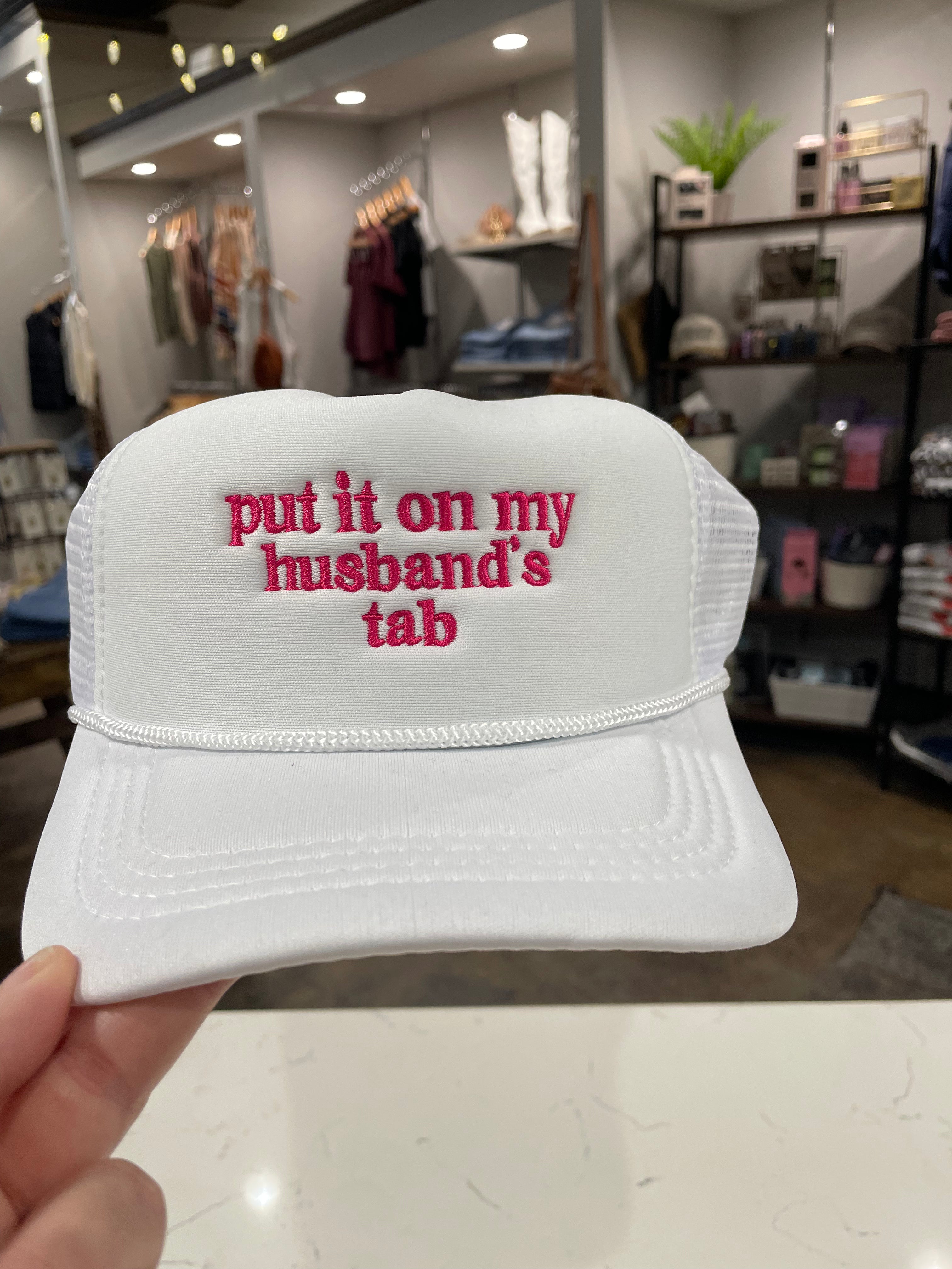 Husband's Tab Baseball Cap-Hats-Zenana-Anna Kaytes Boutique, Women's Fashion Boutique in Grinnell, Iowa