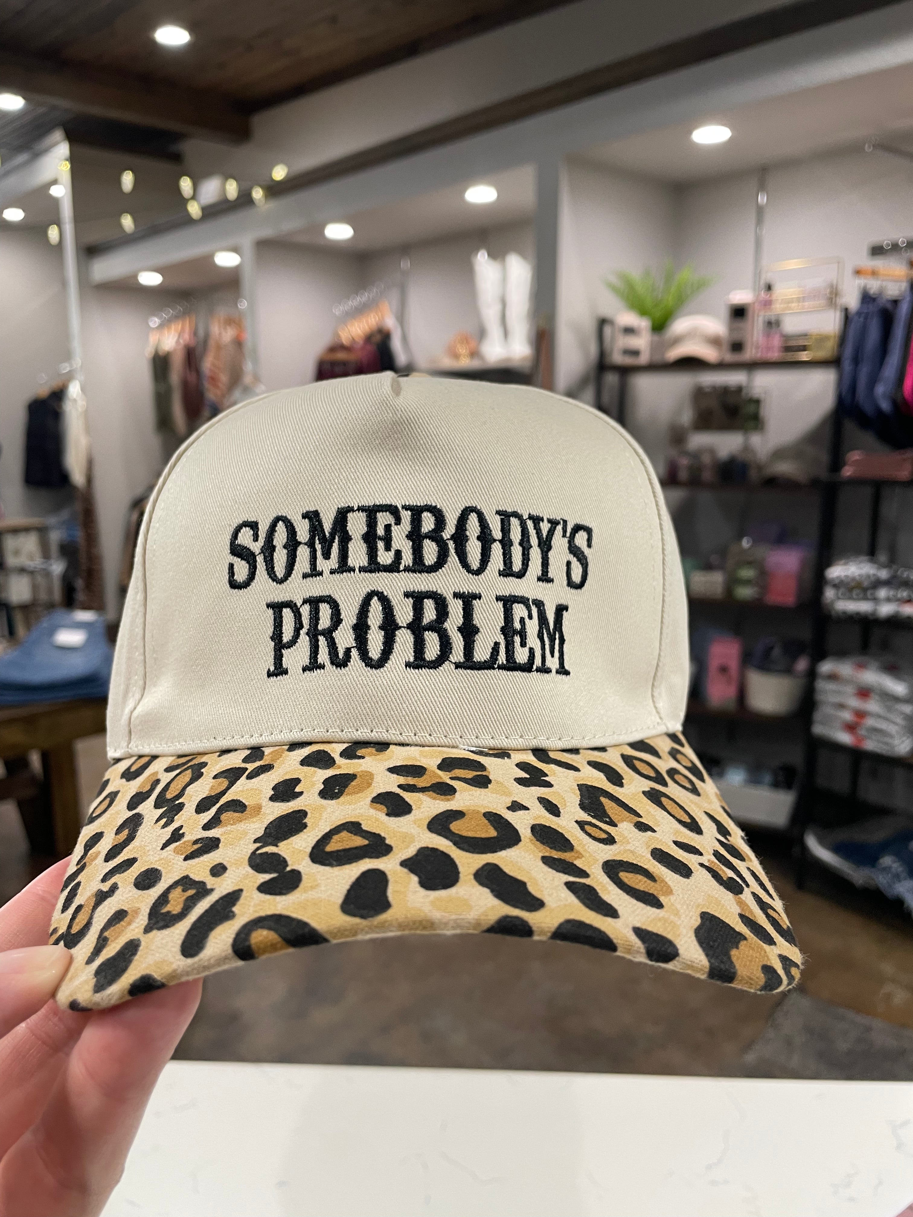 Somebody's Problem Baseball Cap-Hats-Zenana-Anna Kaytes Boutique, Women's Fashion Boutique in Grinnell, Iowa