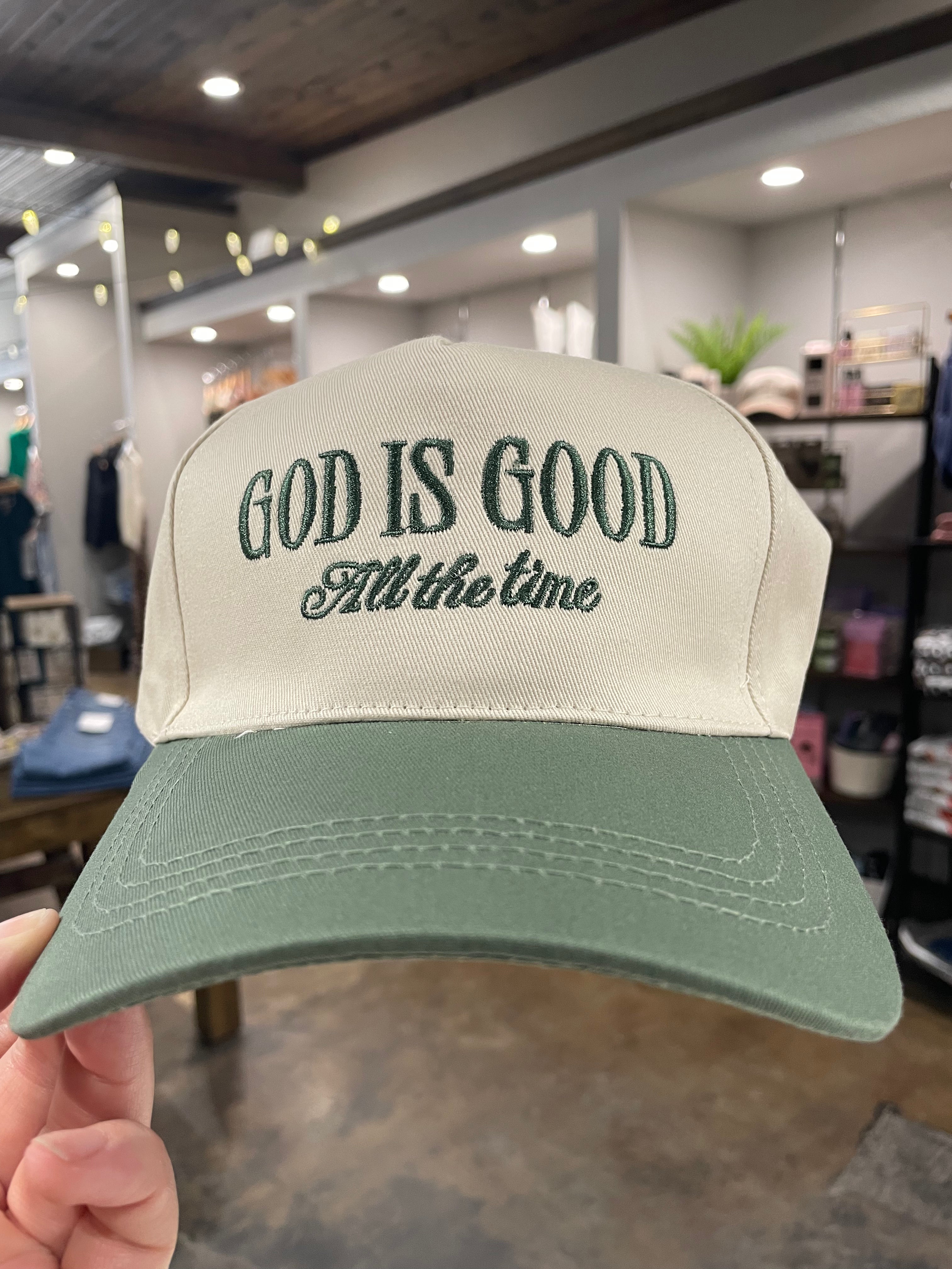 God Is Good Baseball Cap-Hats-Zenana-Anna Kaytes Boutique, Women's Fashion Boutique in Grinnell, Iowa
