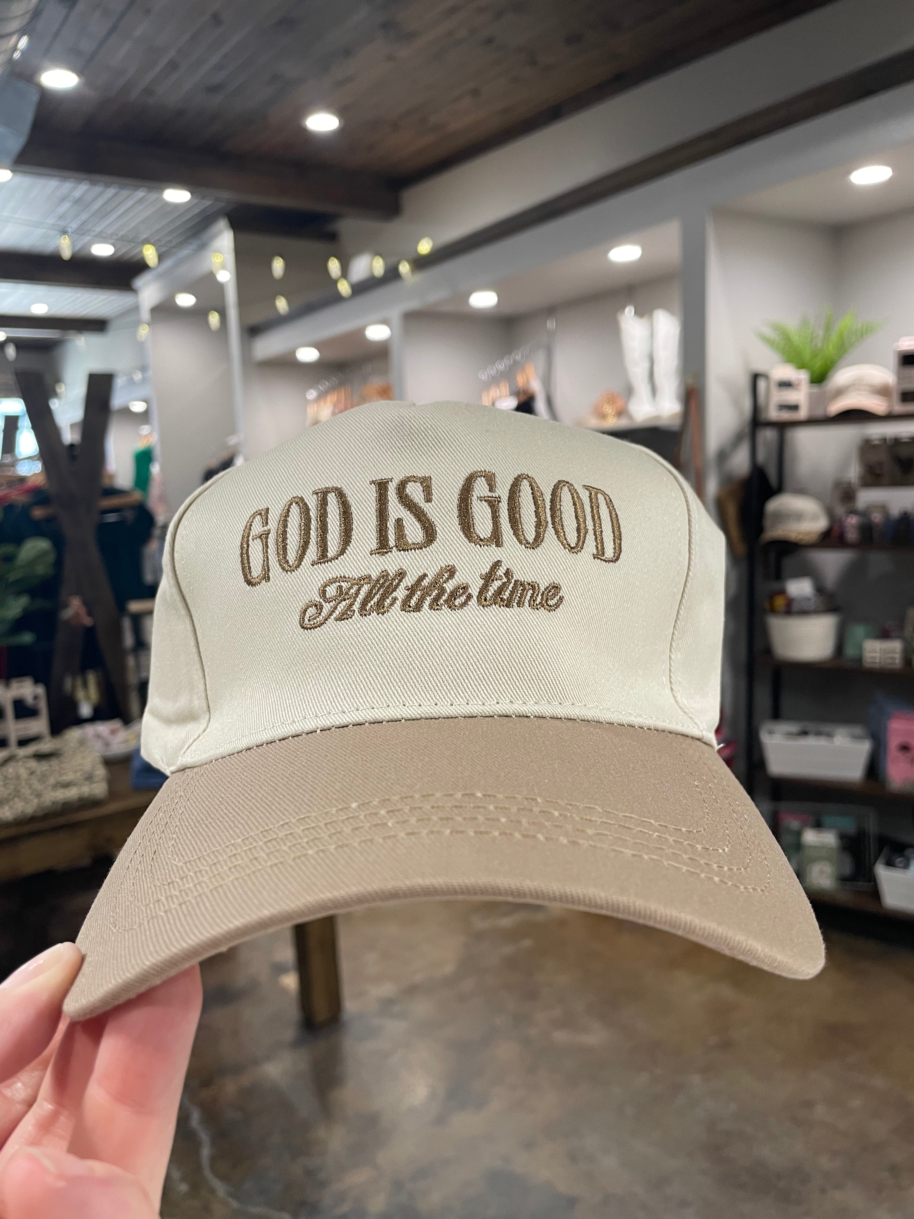 God Is Good Baseball Cap-Hats-Zenana-Anna Kaytes Boutique, Women's Fashion Boutique in Grinnell, Iowa