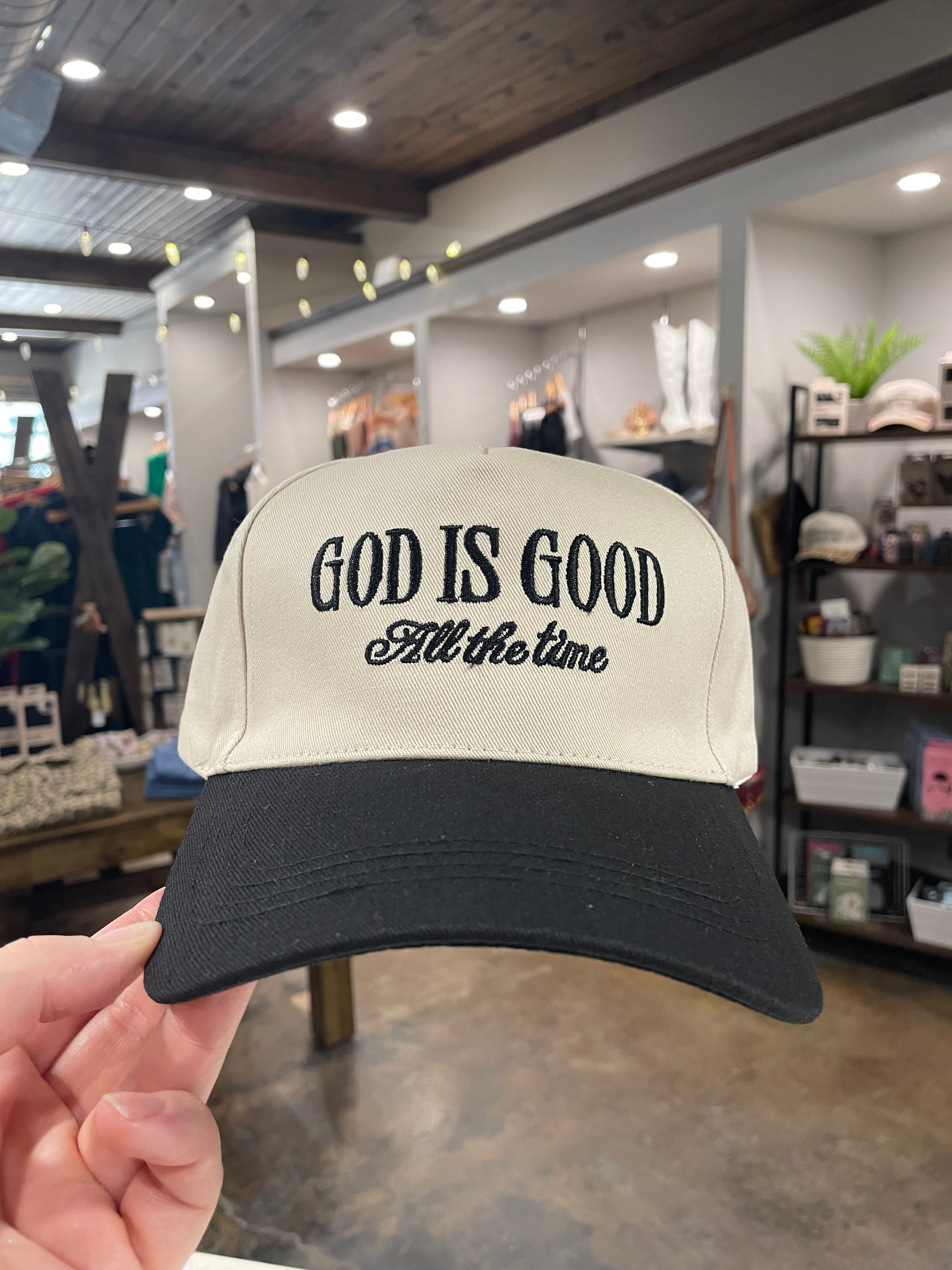 God Is Good Baseball Cap-Hats-Zenana-Anna Kaytes Boutique, Women's Fashion Boutique in Grinnell, Iowa