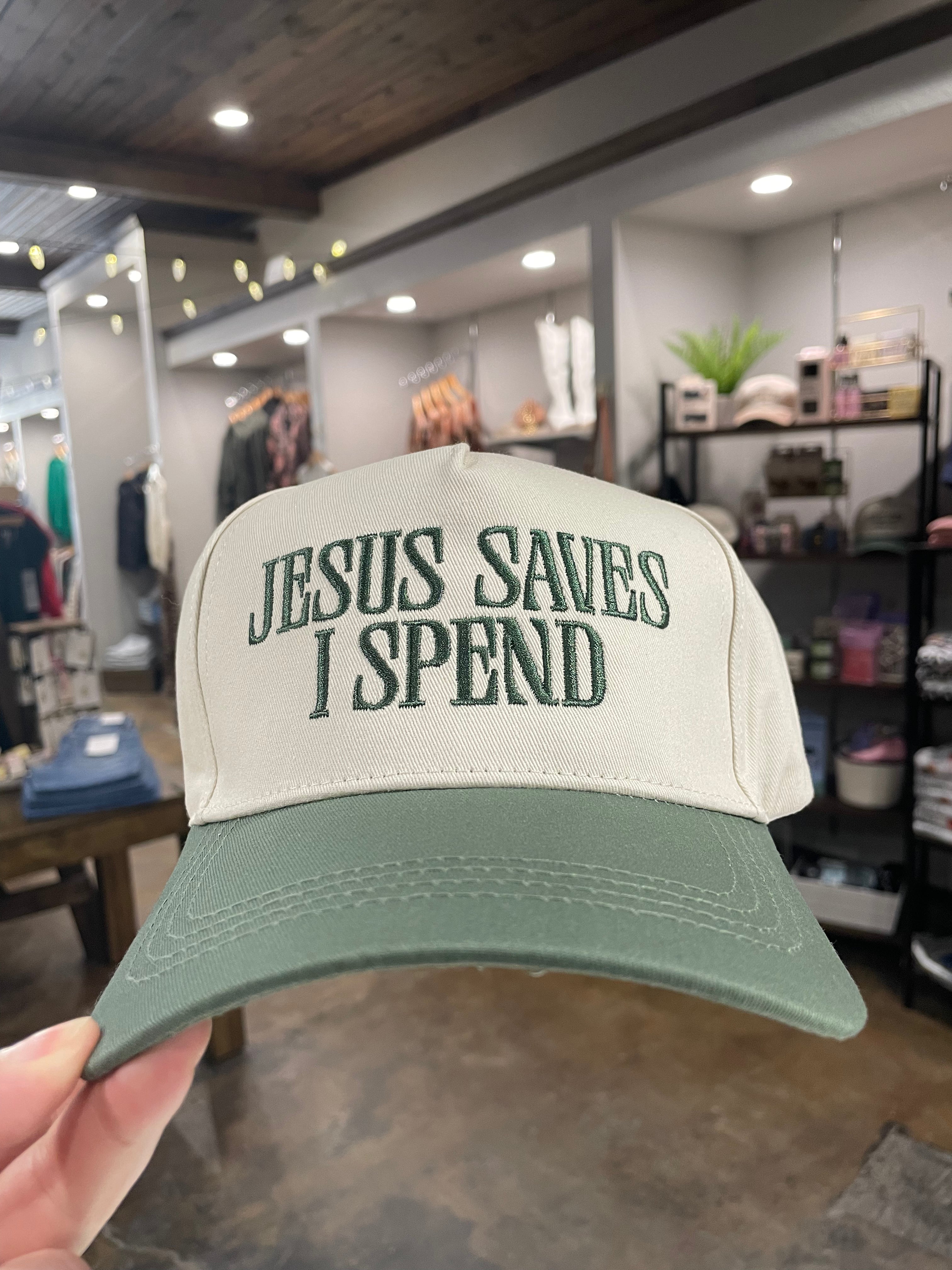 Jesus Saves Baseball Cap-Hats-Zenana-Anna Kaytes Boutique, Women's Fashion Boutique in Grinnell, Iowa
