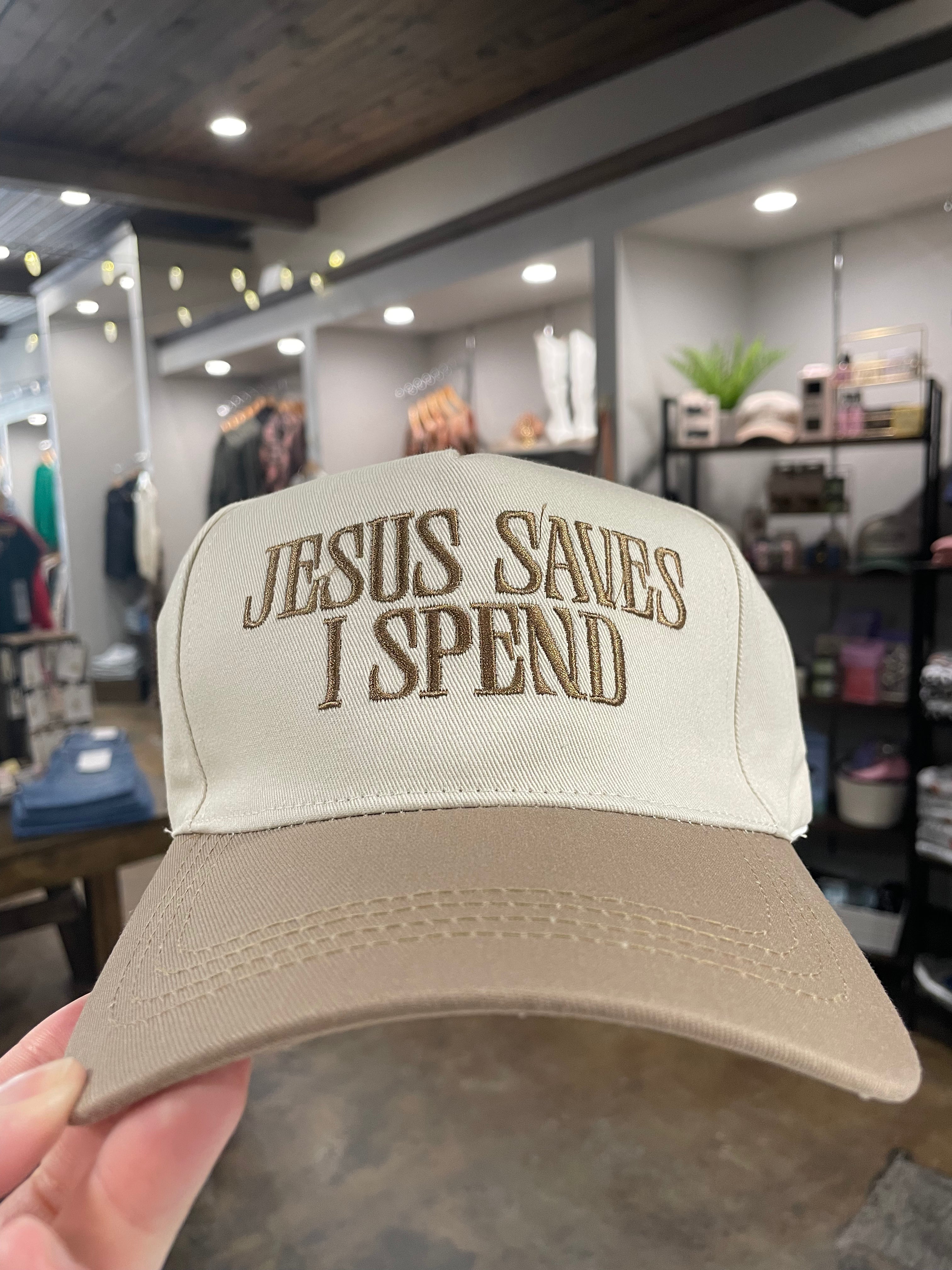 Jesus Saves Baseball Cap-Hats-Zenana-Anna Kaytes Boutique, Women's Fashion Boutique in Grinnell, Iowa