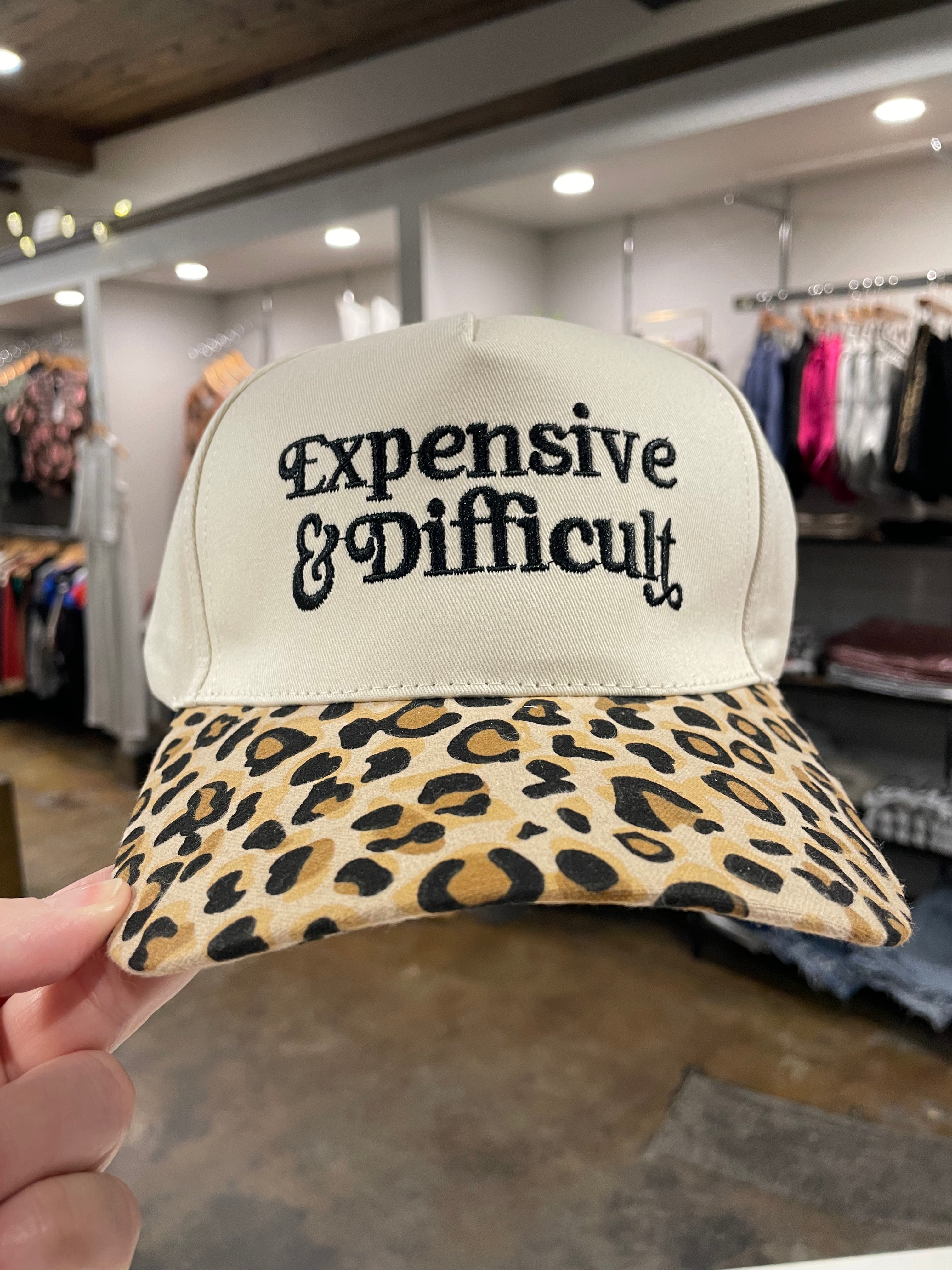 Expensive & Difficult Baseball Cap-Hats-Zenana-Anna Kaytes Boutique, Women's Fashion Boutique in Grinnell, Iowa