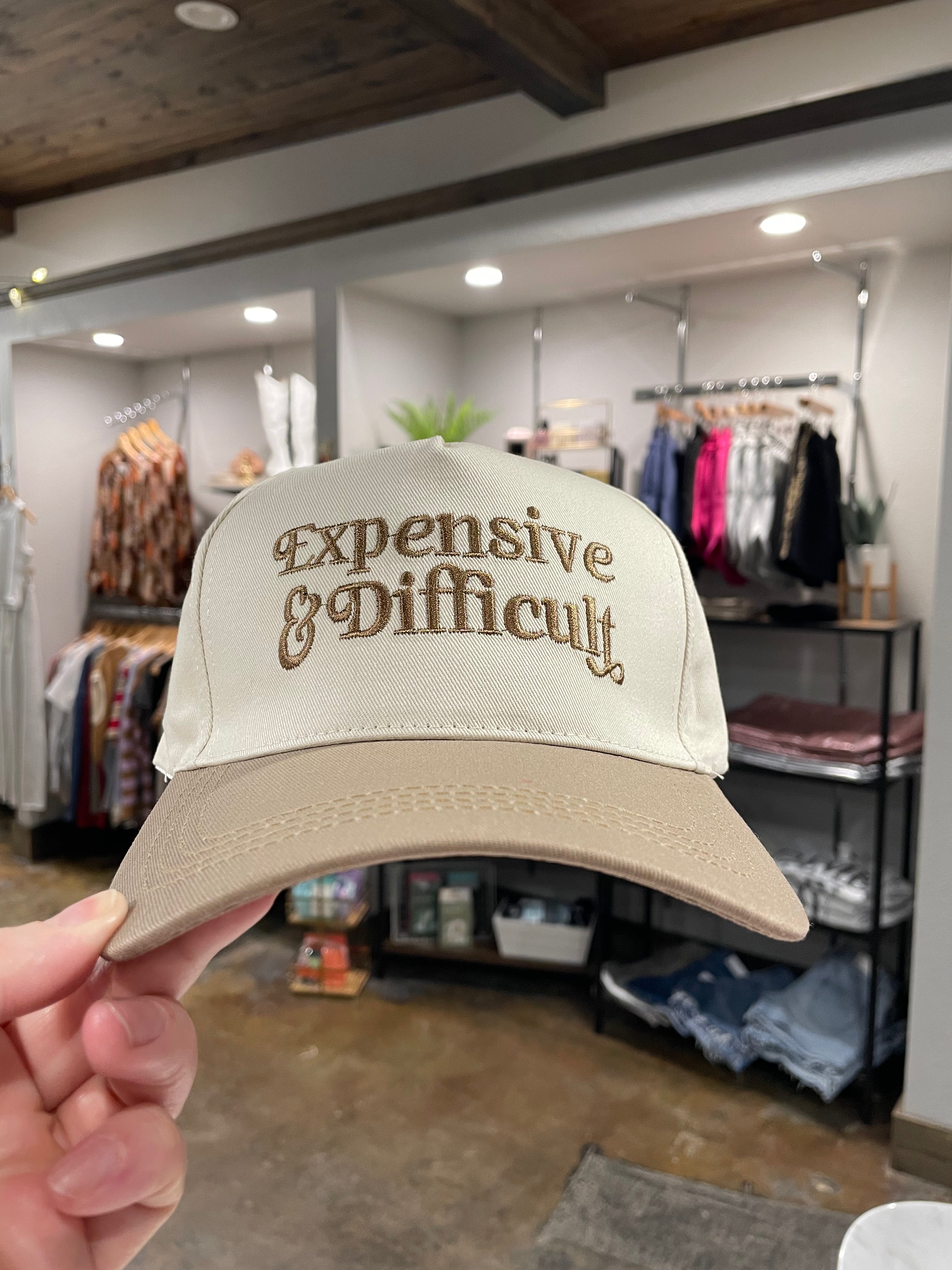 Expensive & Difficult Baseball Cap-Hats-Zenana-Anna Kaytes Boutique, Women's Fashion Boutique in Grinnell, Iowa