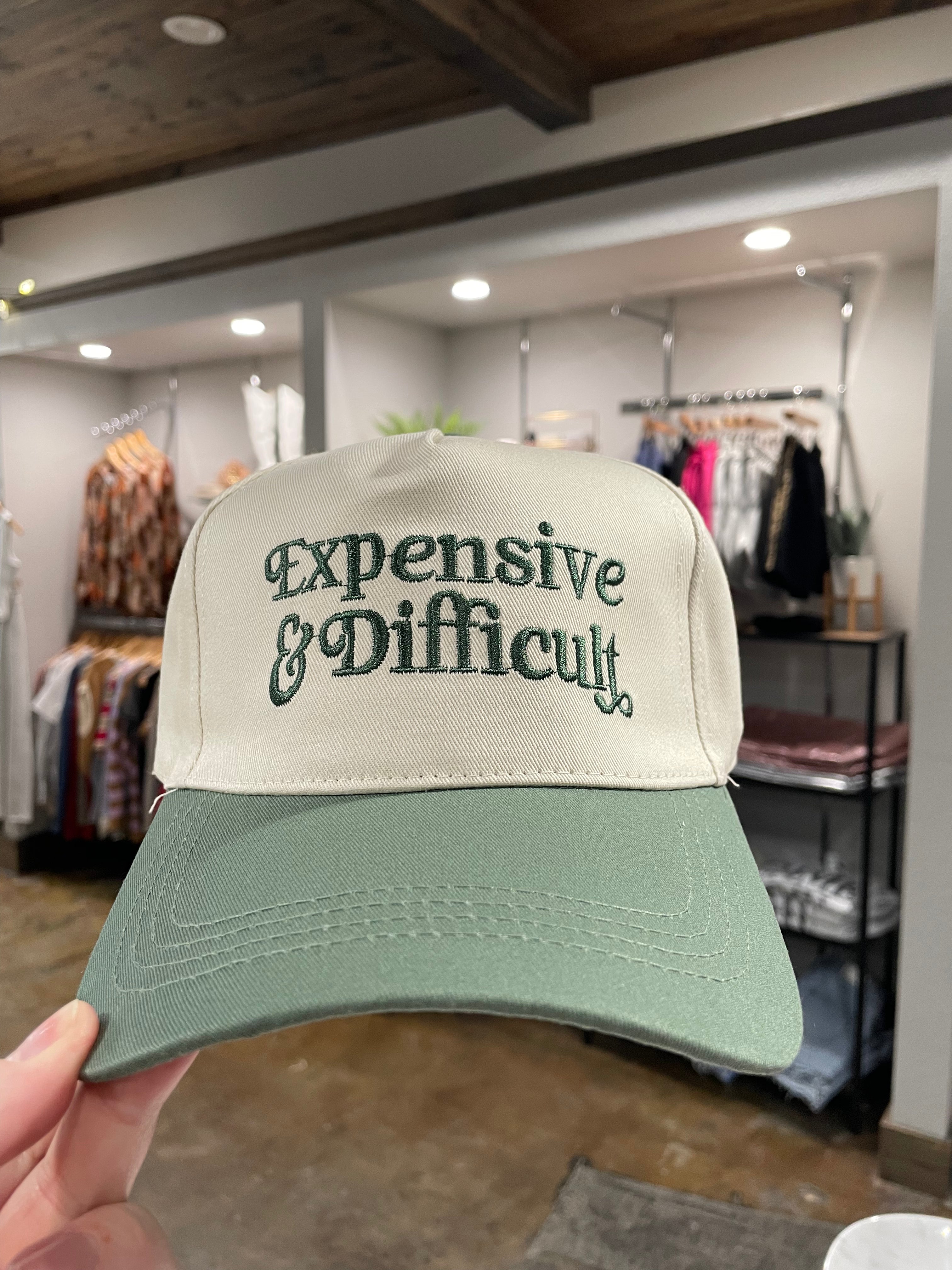 Expensive & Difficult Baseball Cap-Hats-Zenana-Anna Kaytes Boutique, Women's Fashion Boutique in Grinnell, Iowa