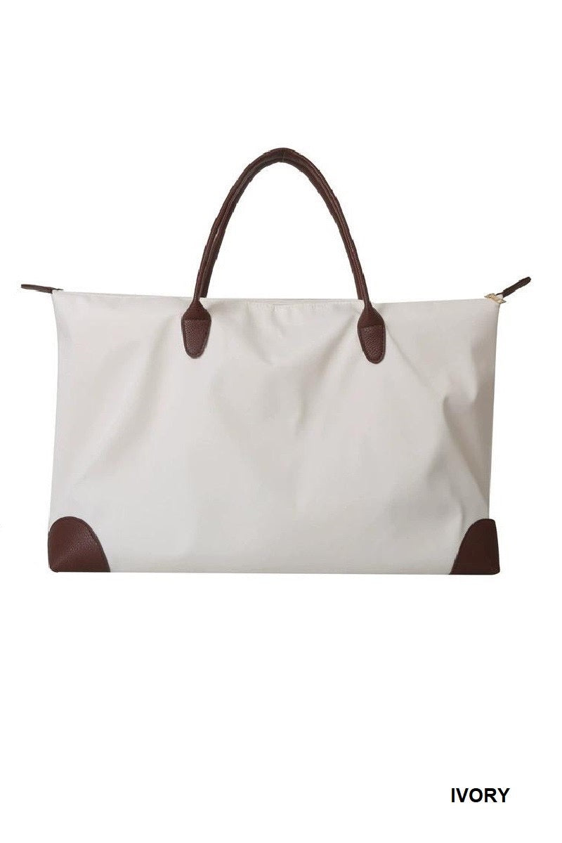 Canvas Tote Bag-Handbags-Zenana-Anna Kaytes Boutique, Women's Fashion Boutique in Grinnell, Iowa