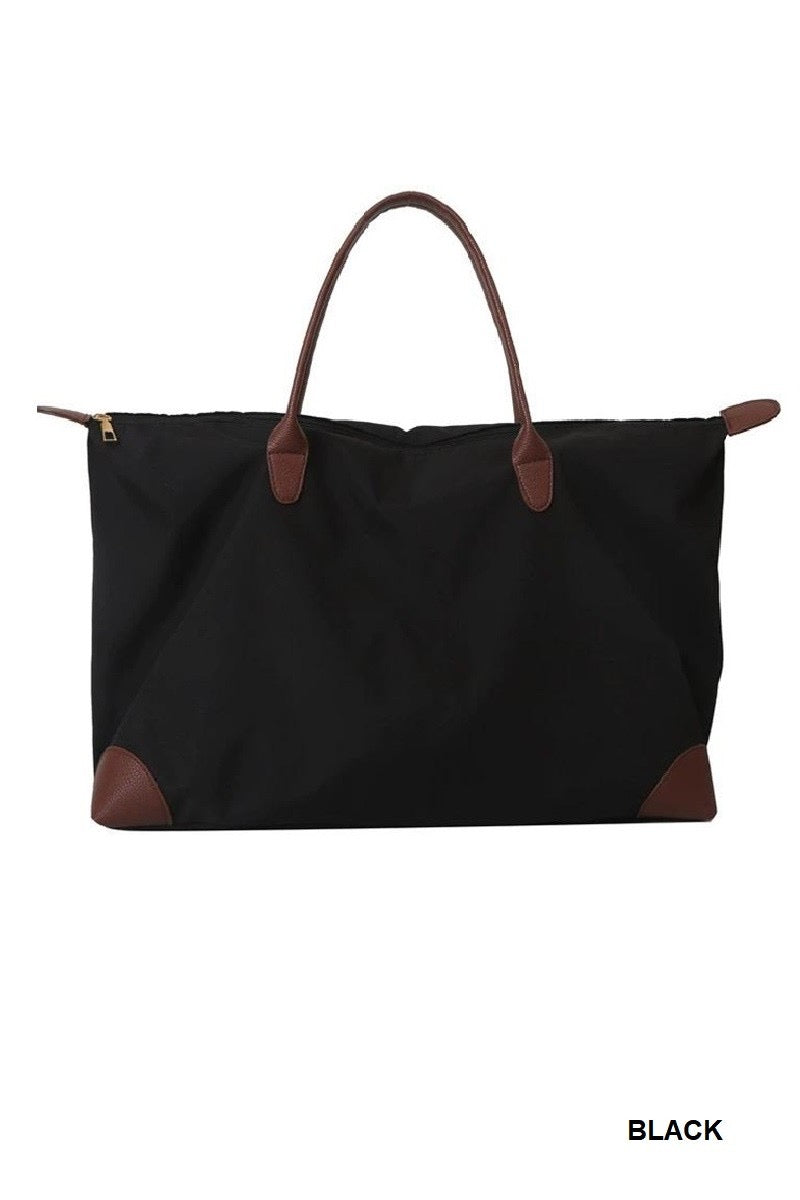 Canvas Tote Bag-Handbags-Zenana-Anna Kaytes Boutique, Women's Fashion Boutique in Grinnell, Iowa