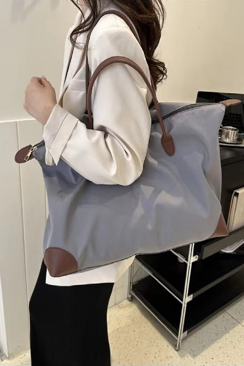 Canvas Tote Bag-Handbags-Zenana-Anna Kaytes Boutique, Women's Fashion Boutique in Grinnell, Iowa