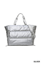 Metallic Puff Bag-Accessories-Zenana-Anna Kaytes Boutique, Women's Fashion Boutique in Grinnell, Iowa