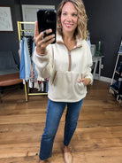 Sum Up the Day 1/2 Zip Jacket - Warm Taupe-Thread & Supply-Anna Kaytes Boutique, Women's Fashion Boutique in Grinnell, Iowa