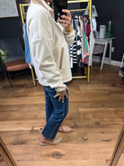 Sum Up the Day 1/2 Zip Jacket - Warm Taupe-Thread & Supply-Anna Kaytes Boutique, Women's Fashion Boutique in Grinnell, Iowa