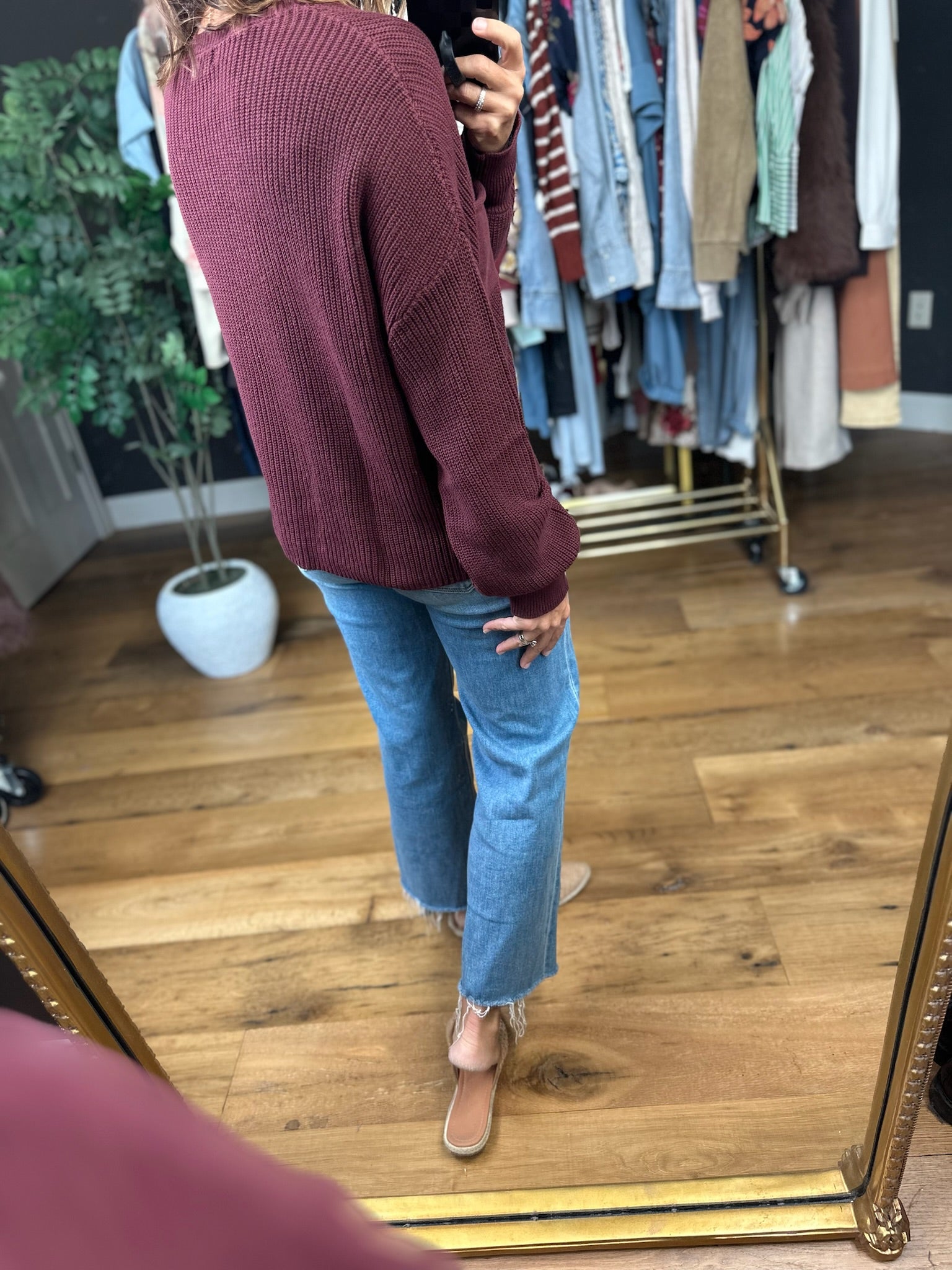 Comfort Zone Crew Sweater-Sweaters-Blu Pepper-Anna Kaytes Boutique, Women's Fashion Boutique in Grinnell, Iowa