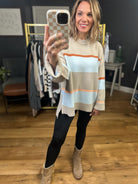 One Thing Right Striped Crew Sweater - Multiple Options-Wishlist-Anna Kaytes Boutique, Women's Fashion Boutique in Grinnell, Iowa