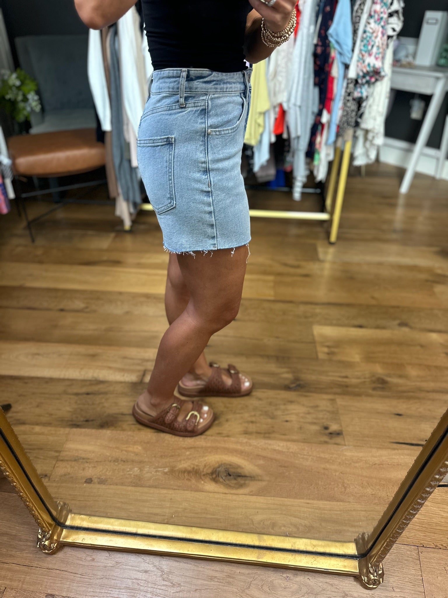 The Elliot Mid-Rise Denim Shorts-Thread & Supply-Anna Kaytes Boutique, Women's Fashion Boutique in Grinnell, Iowa