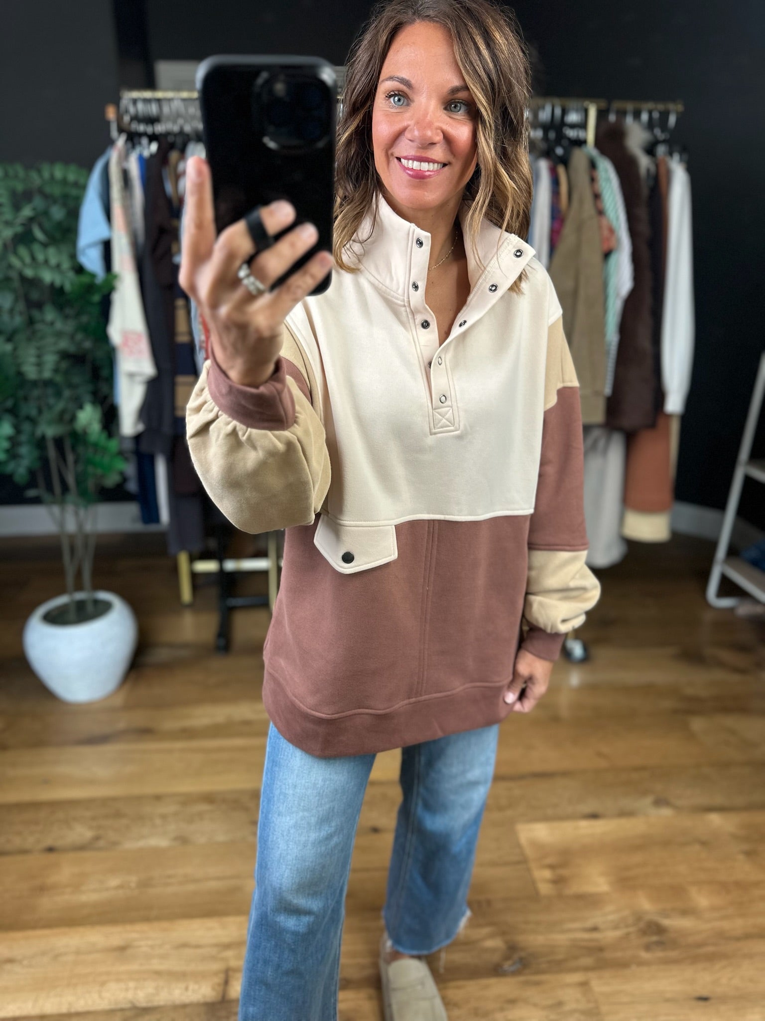 The Kara Colorblock Pullover-Sweaters-Anna Kaytes Boutique-Anna Kaytes Boutique, Women's Fashion Boutique in Grinnell, Iowa