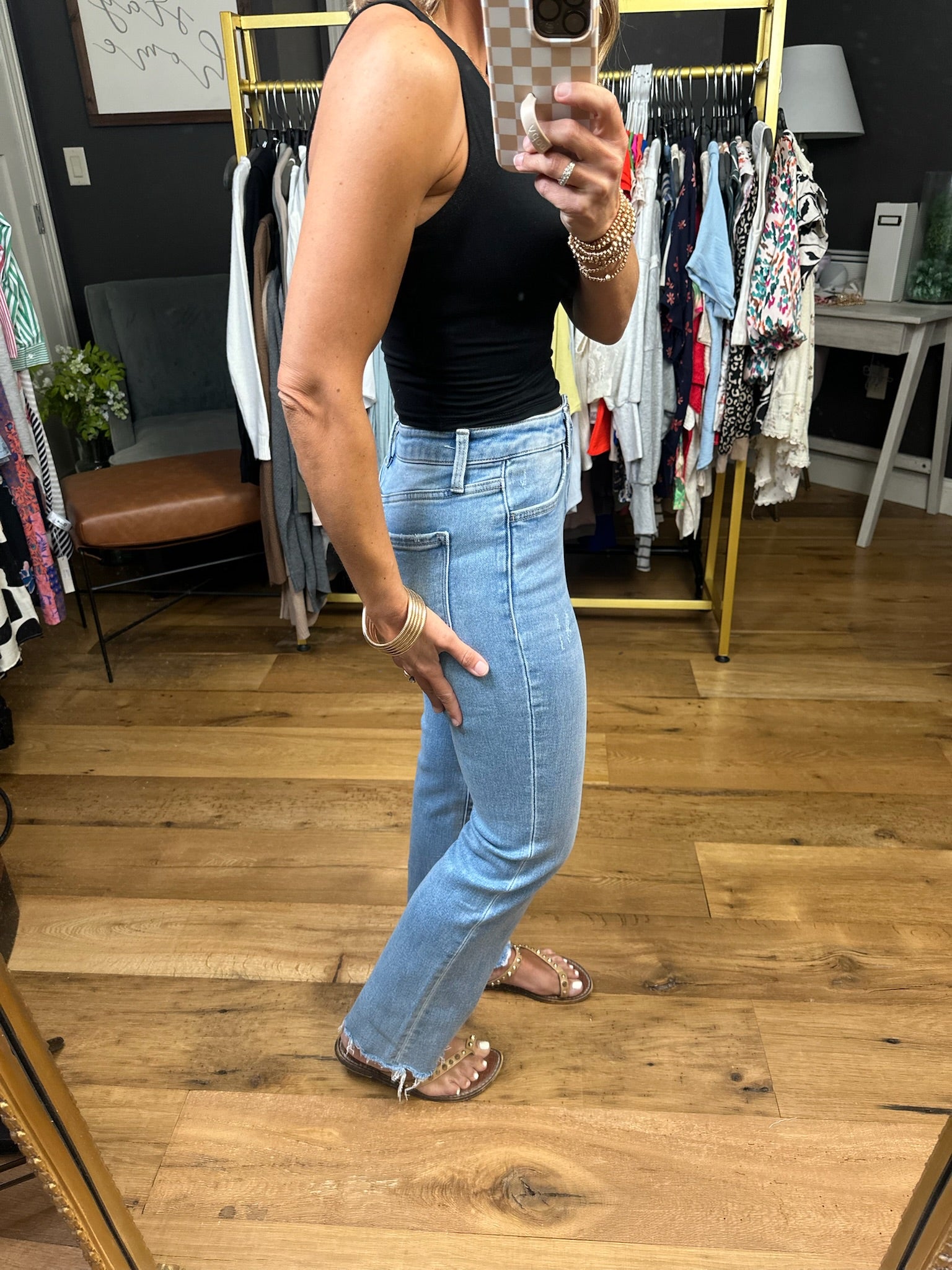 For The Best Double Layered High-Neck Cropped Tank-Sleeveless-Be Cool-Anna Kaytes Boutique, Women's Fashion Boutique in Grinnell, Iowa