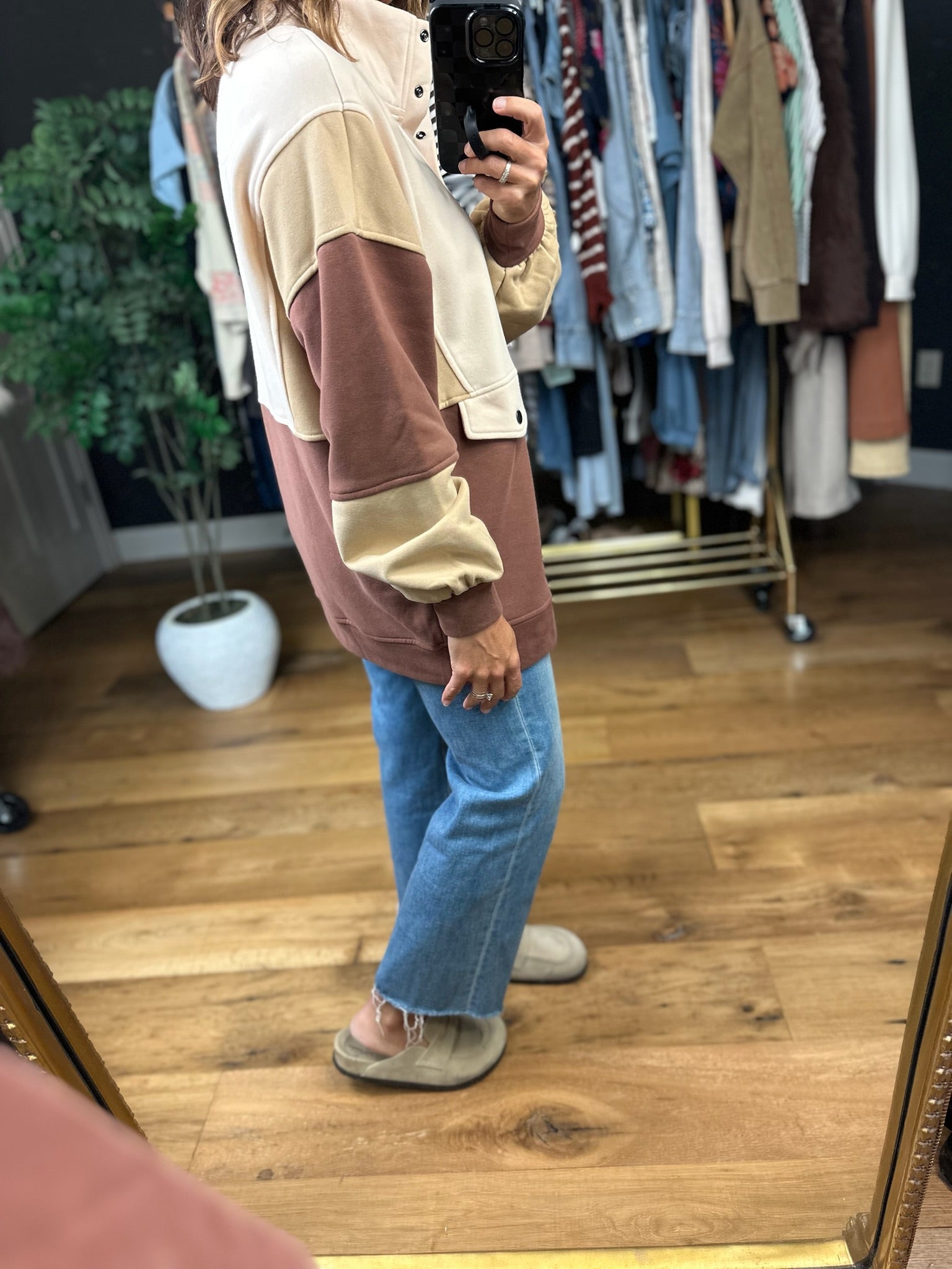 The Kara Colorblock Pullover-Sweaters-Anna Kaytes Boutique-Anna Kaytes Boutique, Women's Fashion Boutique in Grinnell, Iowa