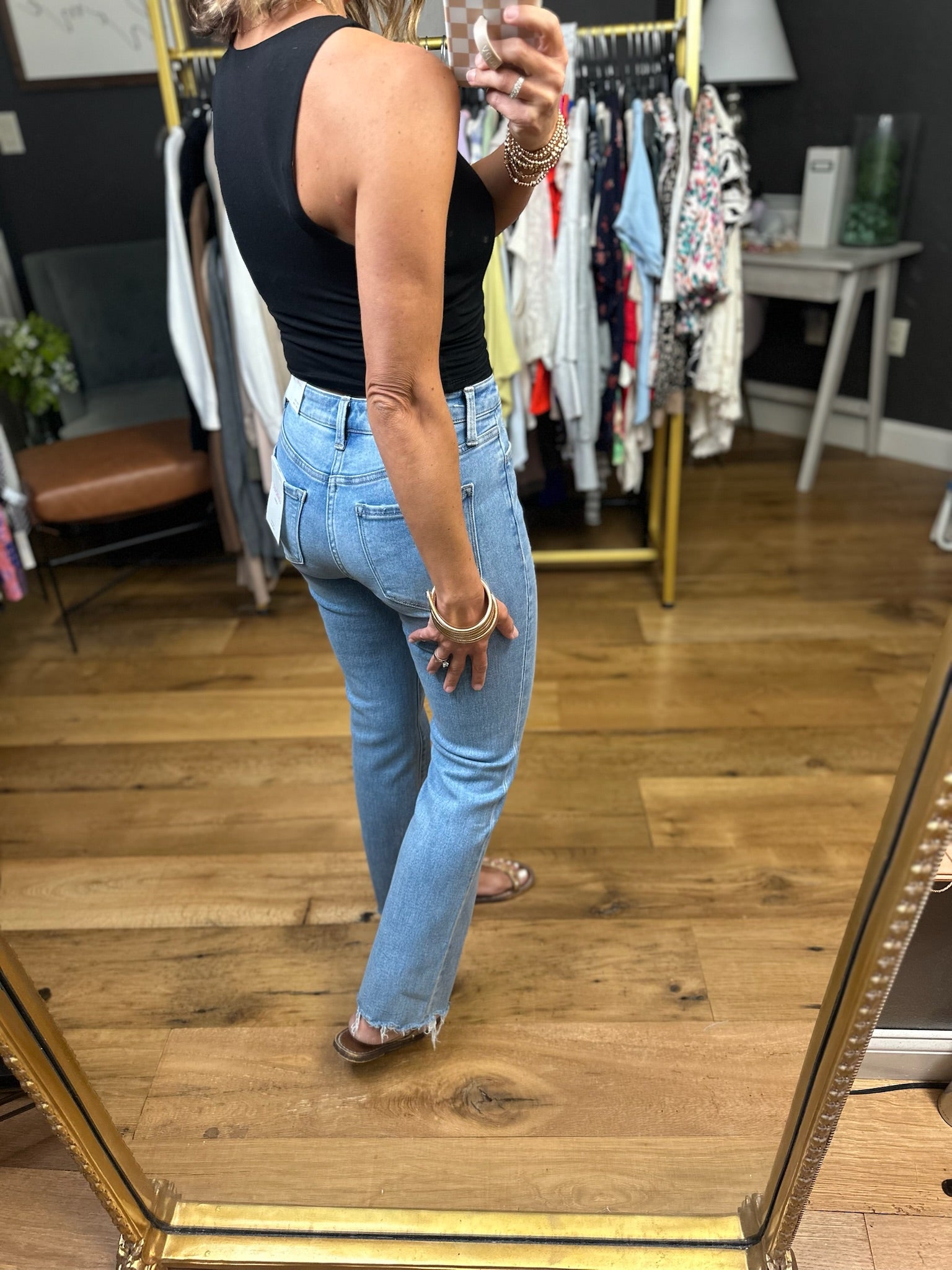 For The Best Double Layered High-Neck Cropped Tank-Sleeveless-Be Cool-Anna Kaytes Boutique, Women's Fashion Boutique in Grinnell, Iowa