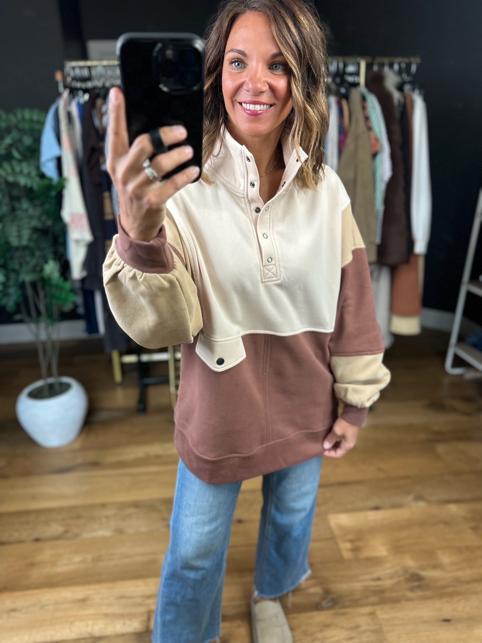 The Kara Colorblock Pullover-Sweaters-Anna Kaytes Boutique-Anna Kaytes Boutique, Women's Fashion Boutique in Grinnell, Iowa
