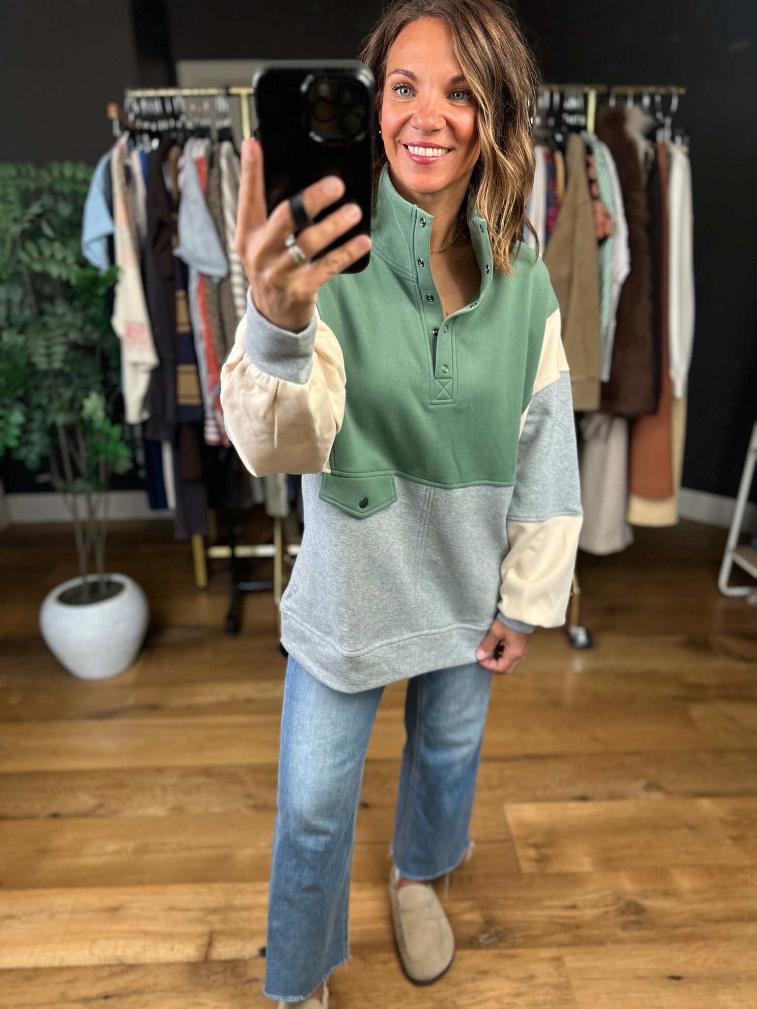 The Kara Colorblock Pullover-Sweaters-Anna Kaytes Boutique-Anna Kaytes Boutique, Women's Fashion Boutique in Grinnell, Iowa