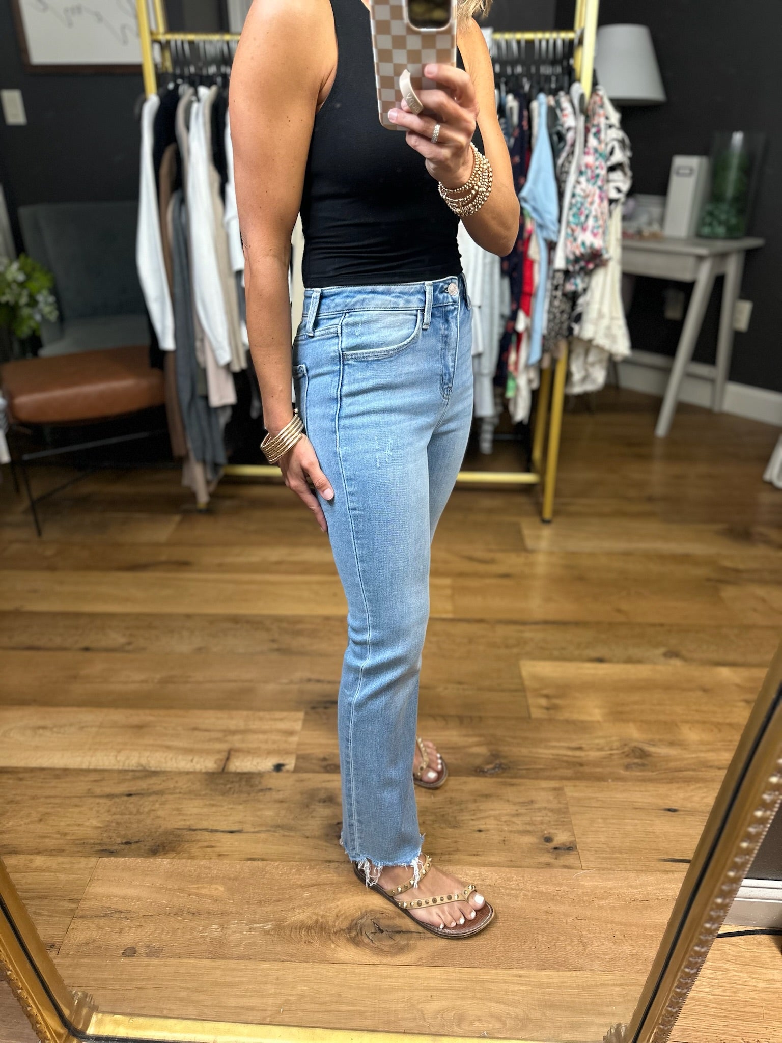 The Sophia High-Rise Kick Flare Denim-Loveret-Anna Kaytes Boutique, Women's Fashion Boutique in Grinnell, Iowa