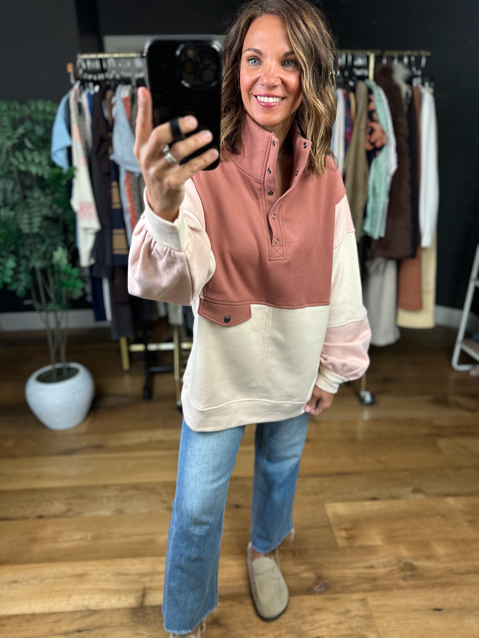 The Kara Colorblock Pullover-Sweaters-Anna Kaytes Boutique-Anna Kaytes Boutique, Women's Fashion Boutique in Grinnell, Iowa