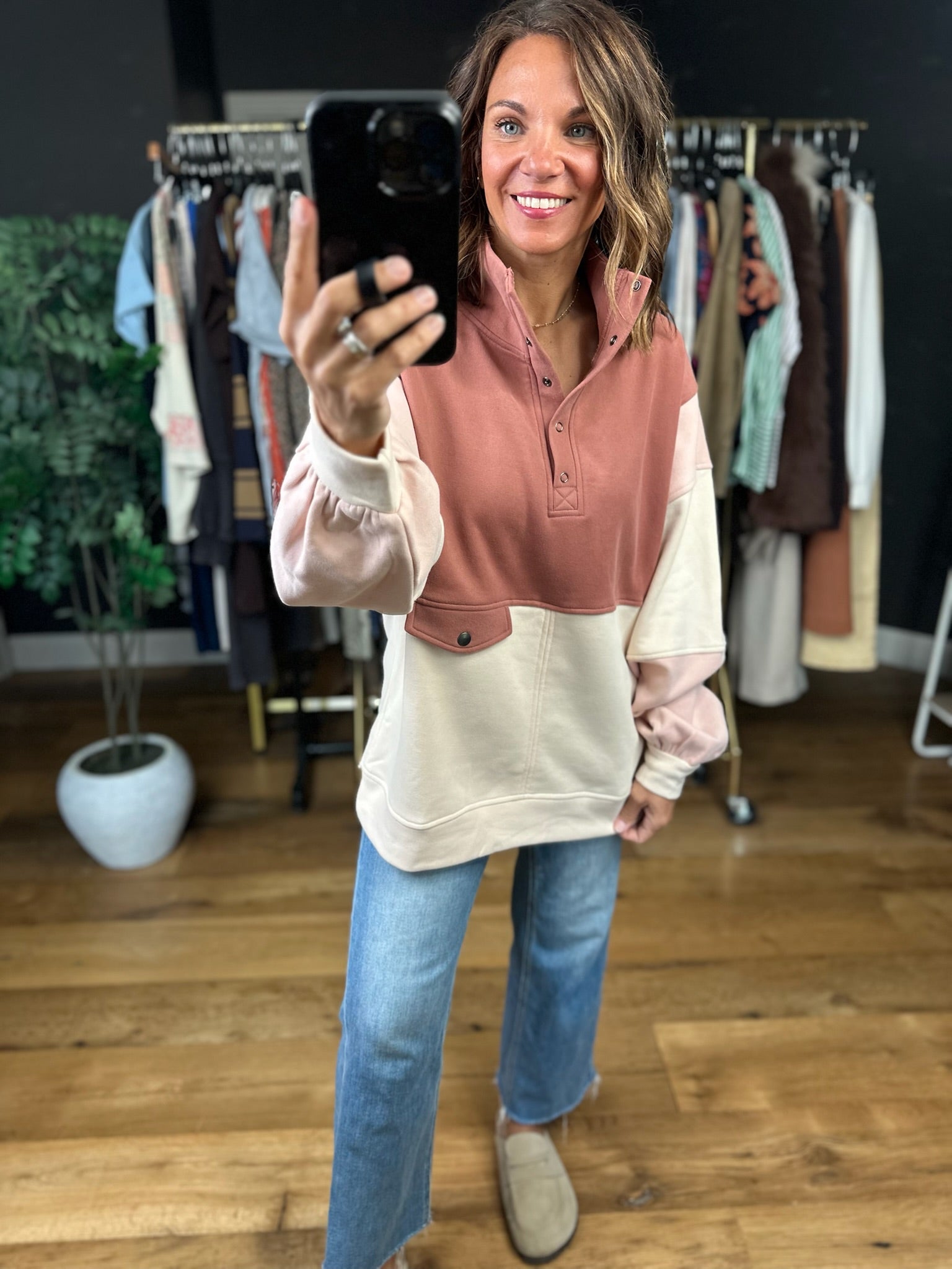 The Kara Colorblock Pullover-Sweaters-Anna Kaytes Boutique-Anna Kaytes Boutique, Women's Fashion Boutique in Grinnell, Iowa