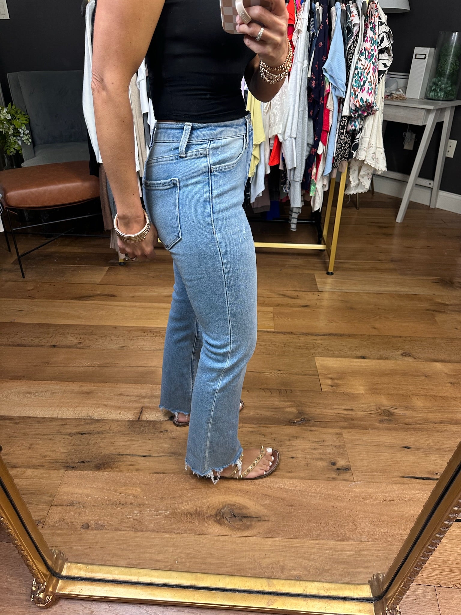 The Sophia High-Rise Kick Flare Denim-Loveret-Anna Kaytes Boutique, Women's Fashion Boutique in Grinnell, Iowa