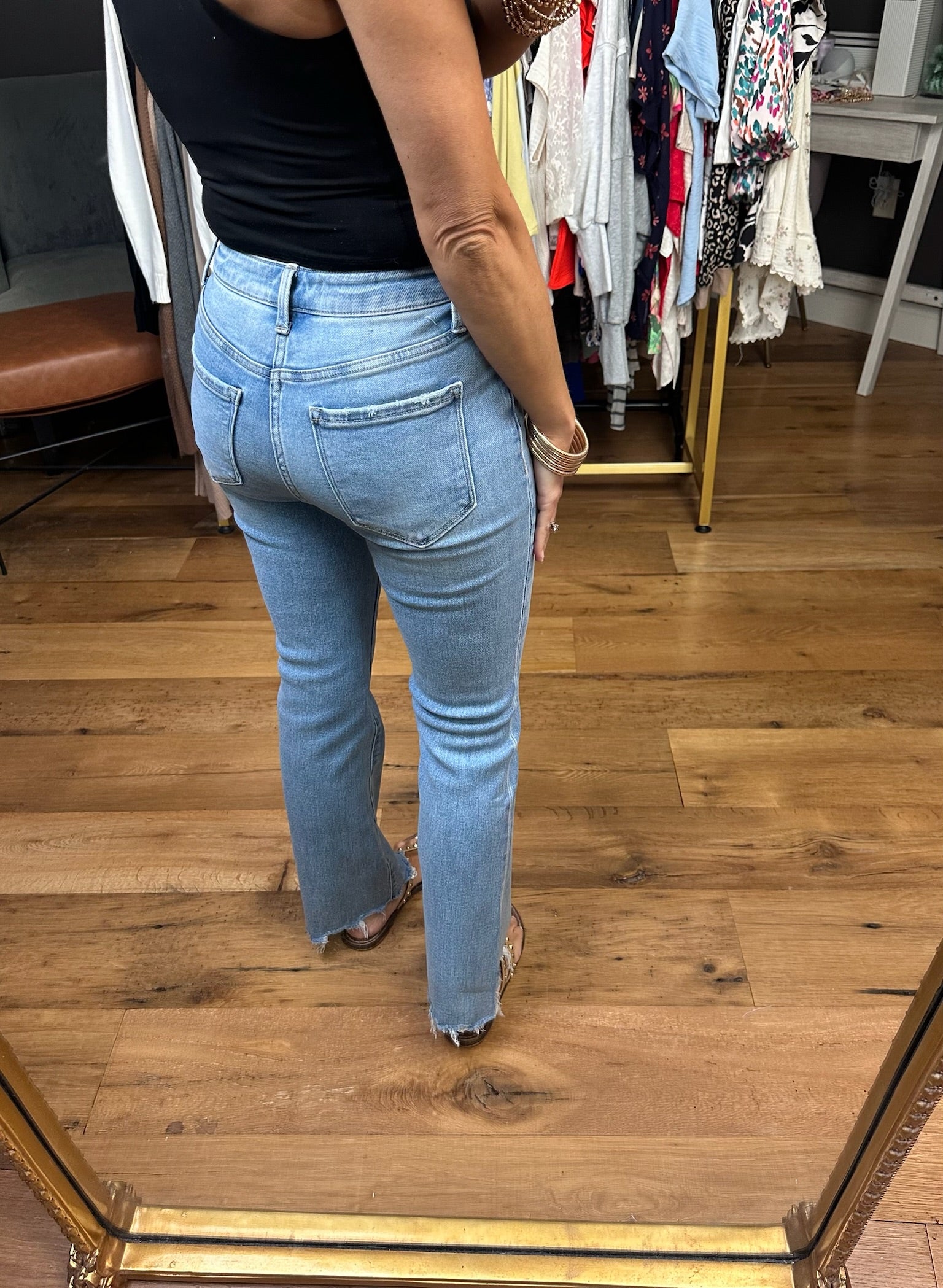 The Sophia High-Rise Kick Flare Denim-Loveret-Anna Kaytes Boutique, Women's Fashion Boutique in Grinnell, Iowa