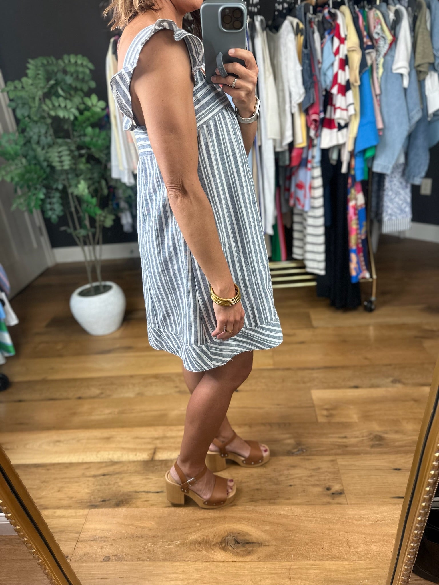 Sweet Melody Striped Dress-Dresses-ee:some-Anna Kaytes Boutique, Women's Fashion Boutique in Grinnell, Iowa