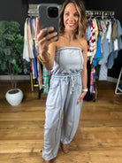 Wait Is Over Strapless Jumpsuit-Jumpsuits-Mitto Shop-Anna Kaytes Boutique, Women's Fashion Boutique in Grinnell, Iowa